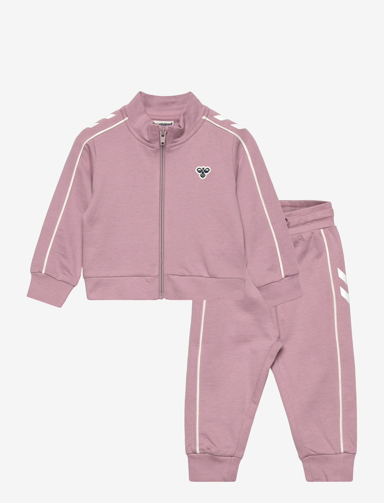 Hummel - hmlMINI CO REG TRACK SUIT - treeningriided ja 2-osalised komplektid - mauve shadow - 0