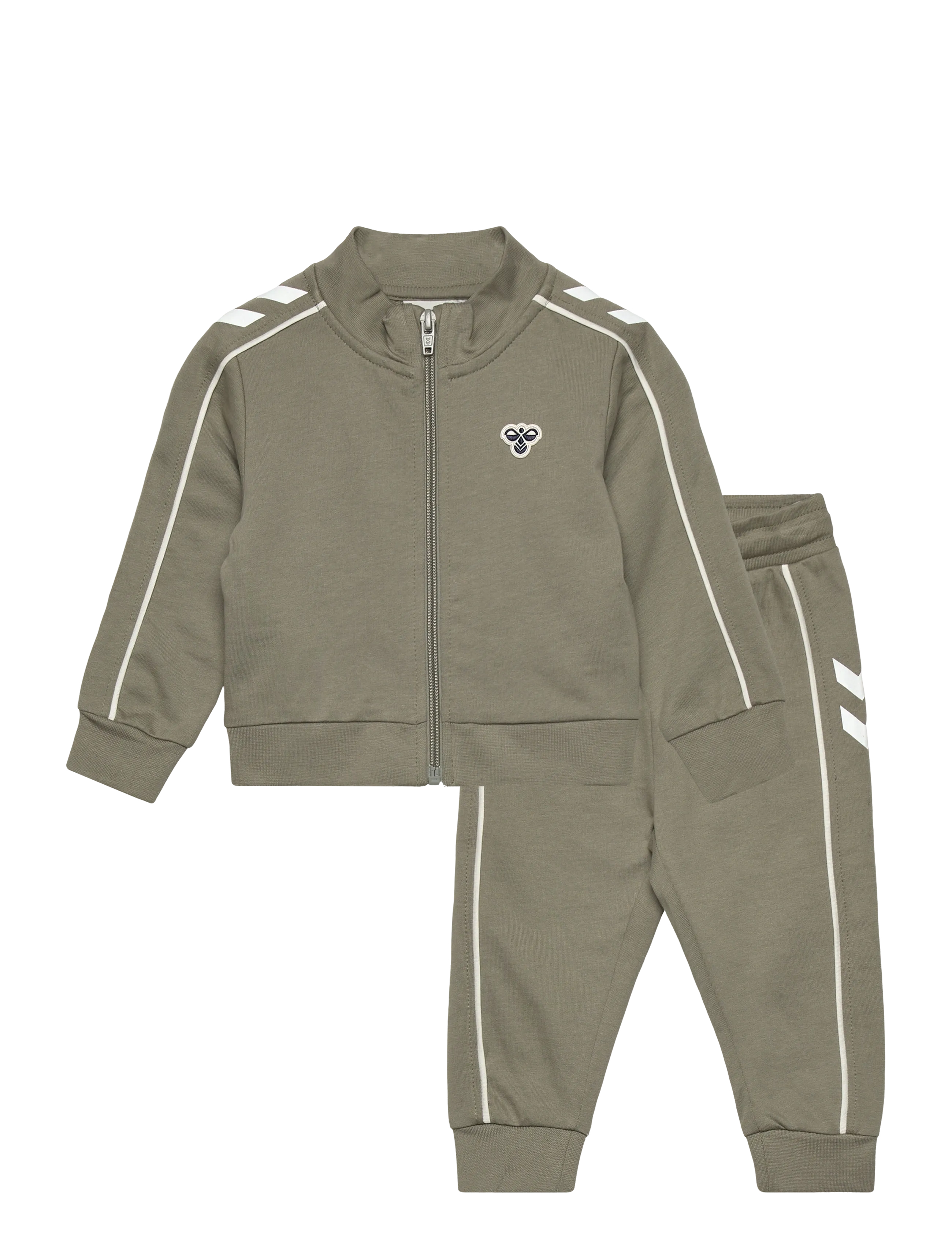 Hummel hmlMINI CO REG TRACK SUIT - Hummel - SHADOW / green