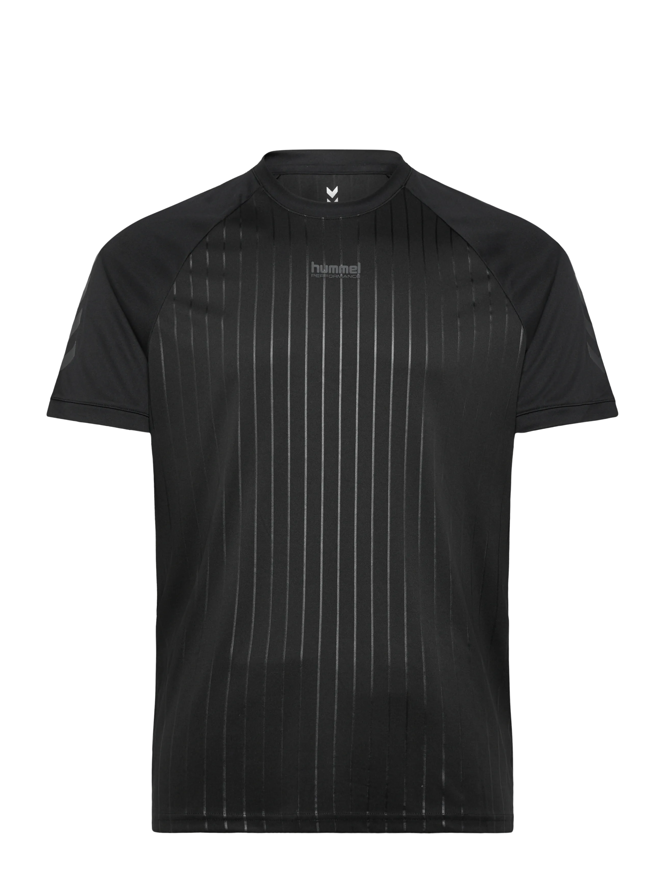 Hummel Hmlpulse Stripe T-Shirt S/S, XXL, Sport Oberteile, Schwarz - Football Shirts, Männerswear