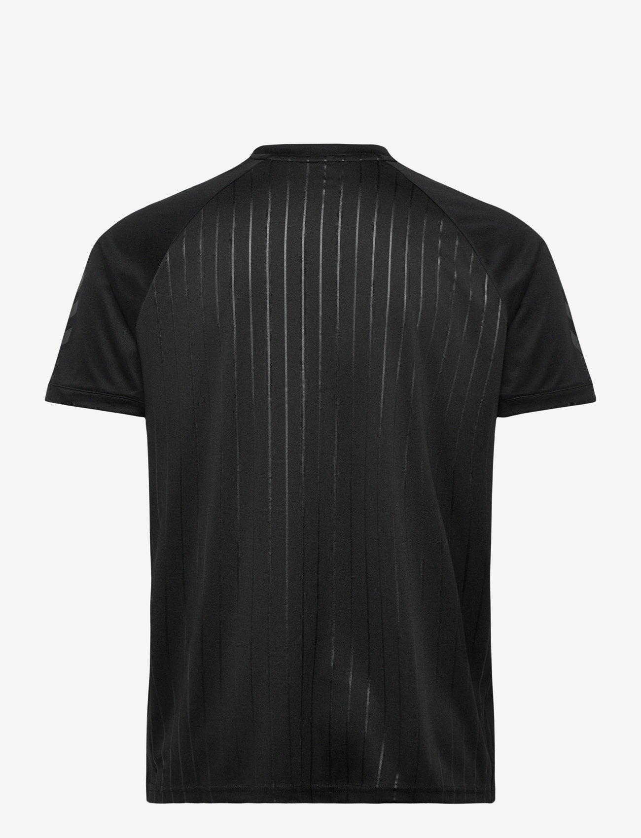 Hummel - hmlPULSE STRIPE T-SHIRT S/S - maillots de foot - black - 1