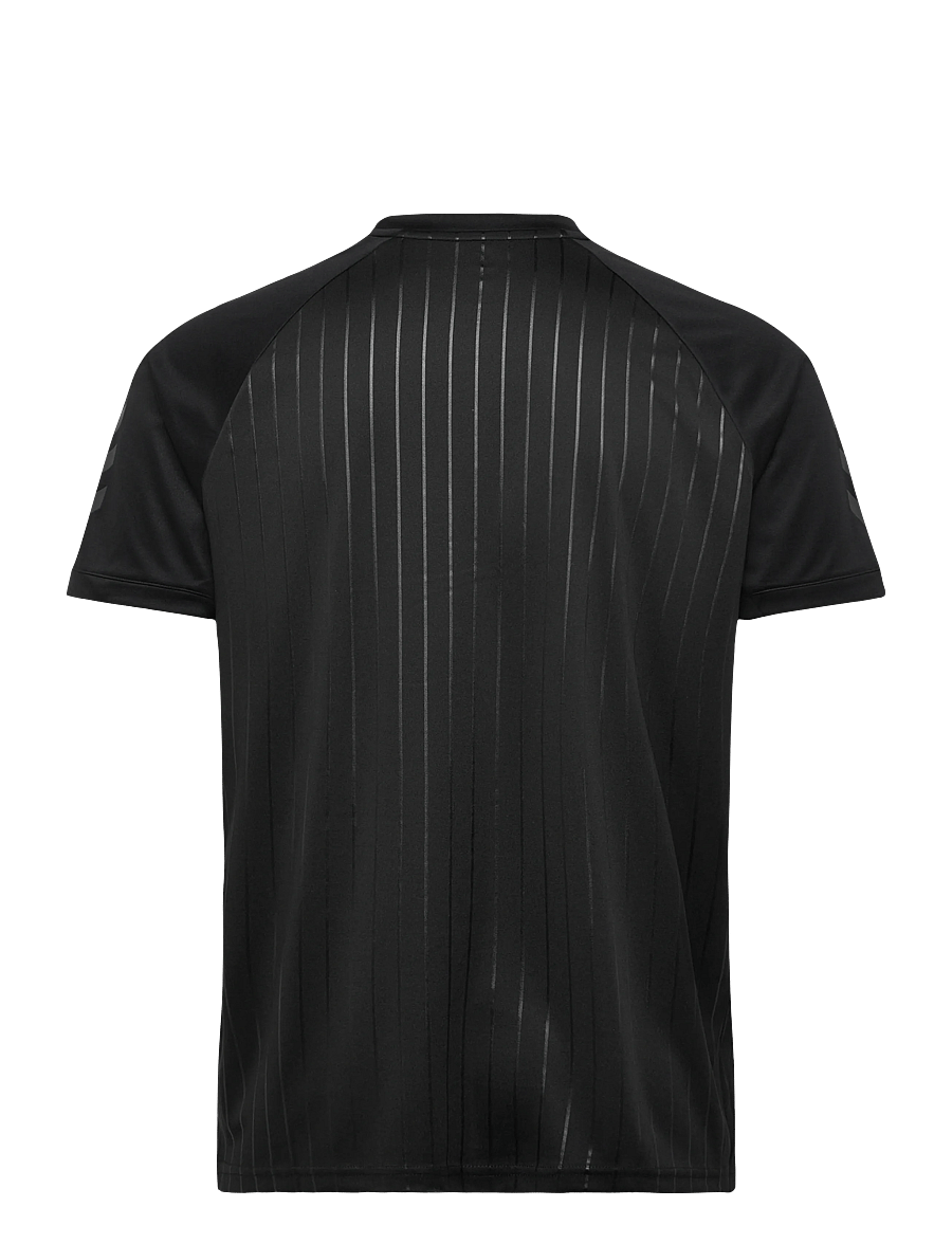 Hummel - hmlPULSE STRIPE T-SHIRT S/S - oberteile & t-shirts - black - 1