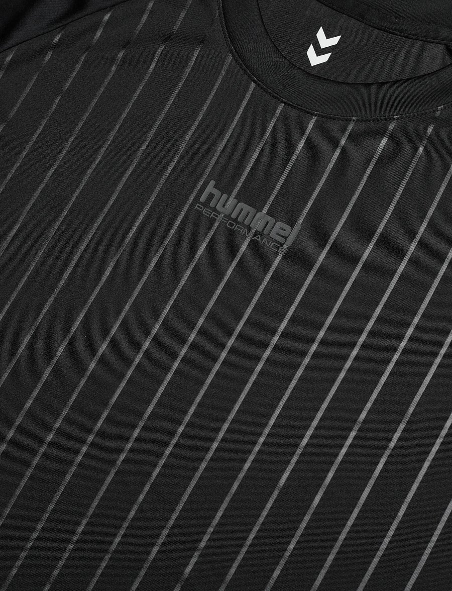 Hummel - hmlPULSE STRIPE T-SHIRT S/S - oberteile & t-shirts - black - 2