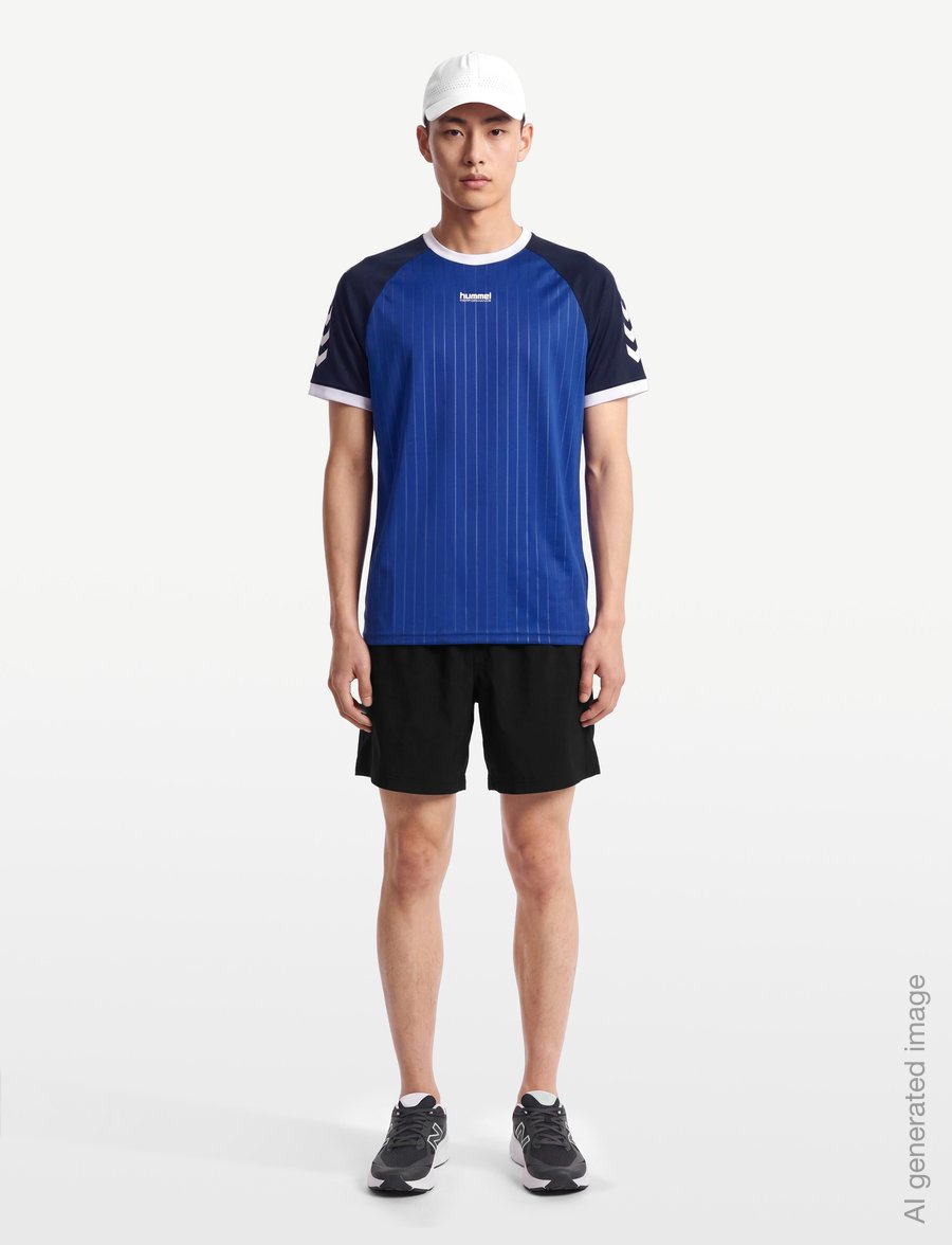 Hummel - hmlPULSE STRIPE T-SHIRT S/S - oberteile & t-shirts - surf the web - 0