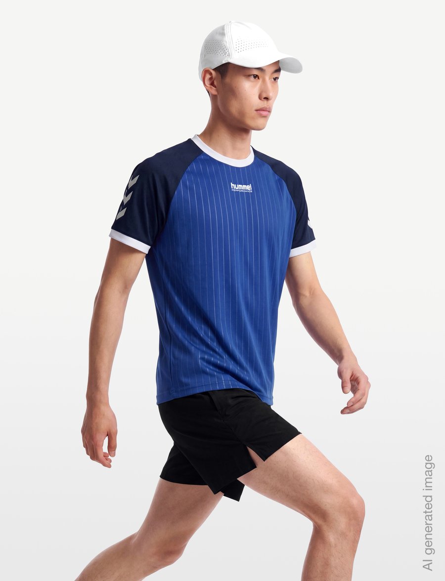 Hummel - hmlPULSE STRIPE T-SHIRT S/S - oberteile & t-shirts - surf the web - 3