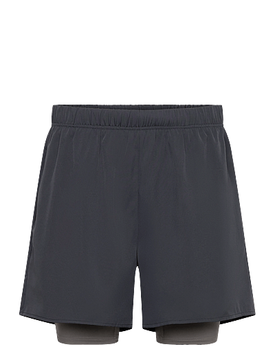 Hummel hmlHIIT INTENSITY 2 IN 1 SHORTS - Træningsshorts - EBONY / grey