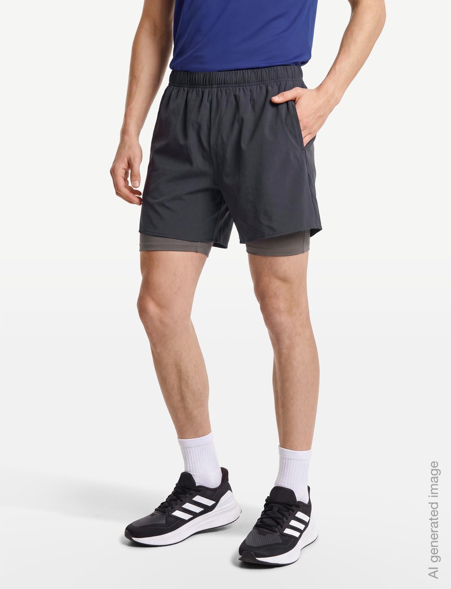 Hummel - hmlHIIT INTENSITY 2 IN 1 SHORTS - träningsshorts - ebony - 3