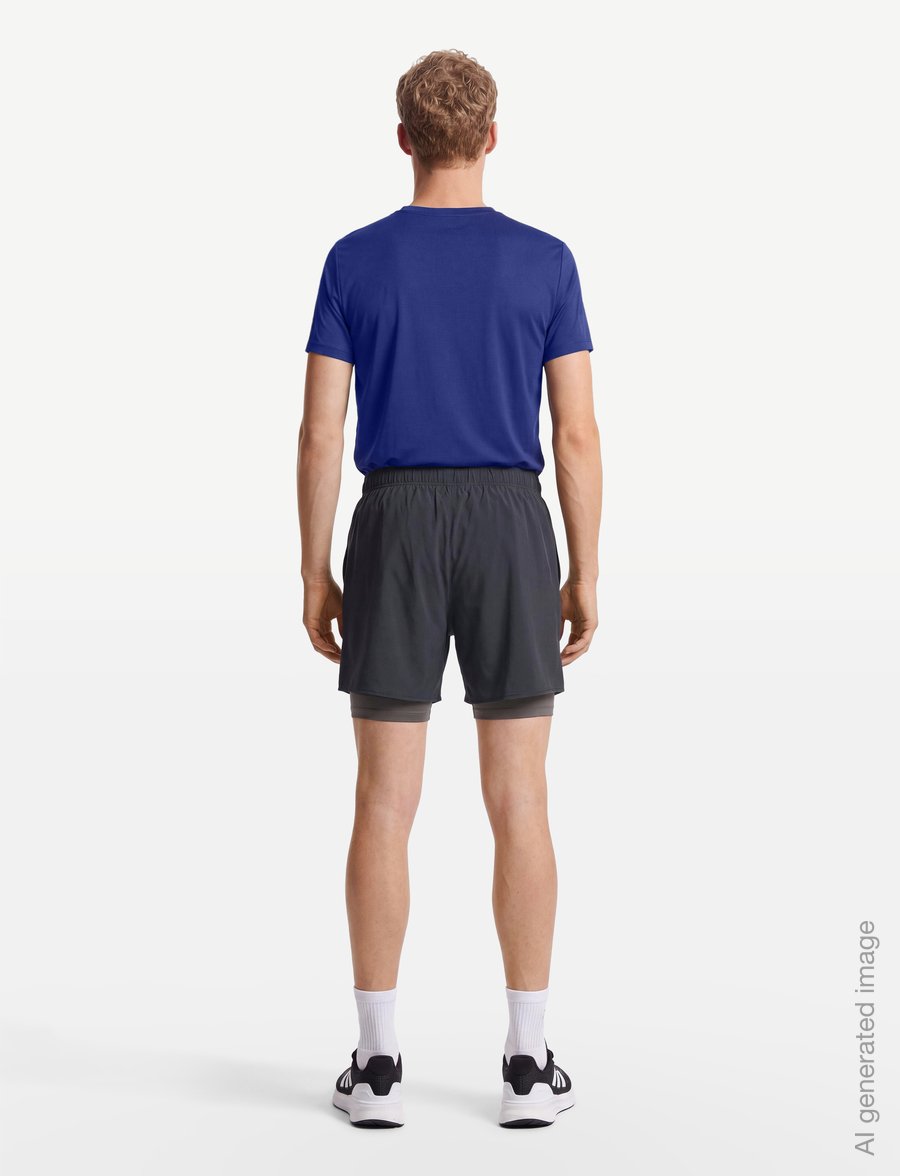 Hummel - hmlHIIT INTENSITY 2 IN 1 SHORTS - träningsshorts - ebony - 4