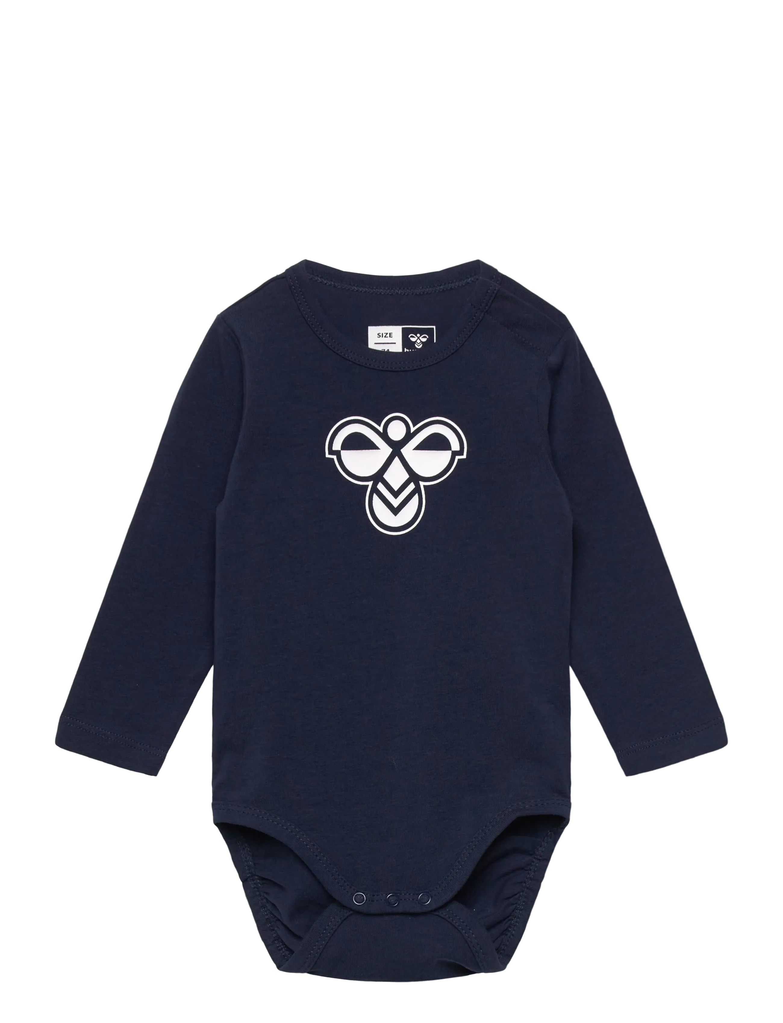 Hummel Hmlmini Logo Body L/S, 62, Bodys, Marineblau - Long-sleeved, Kinder
