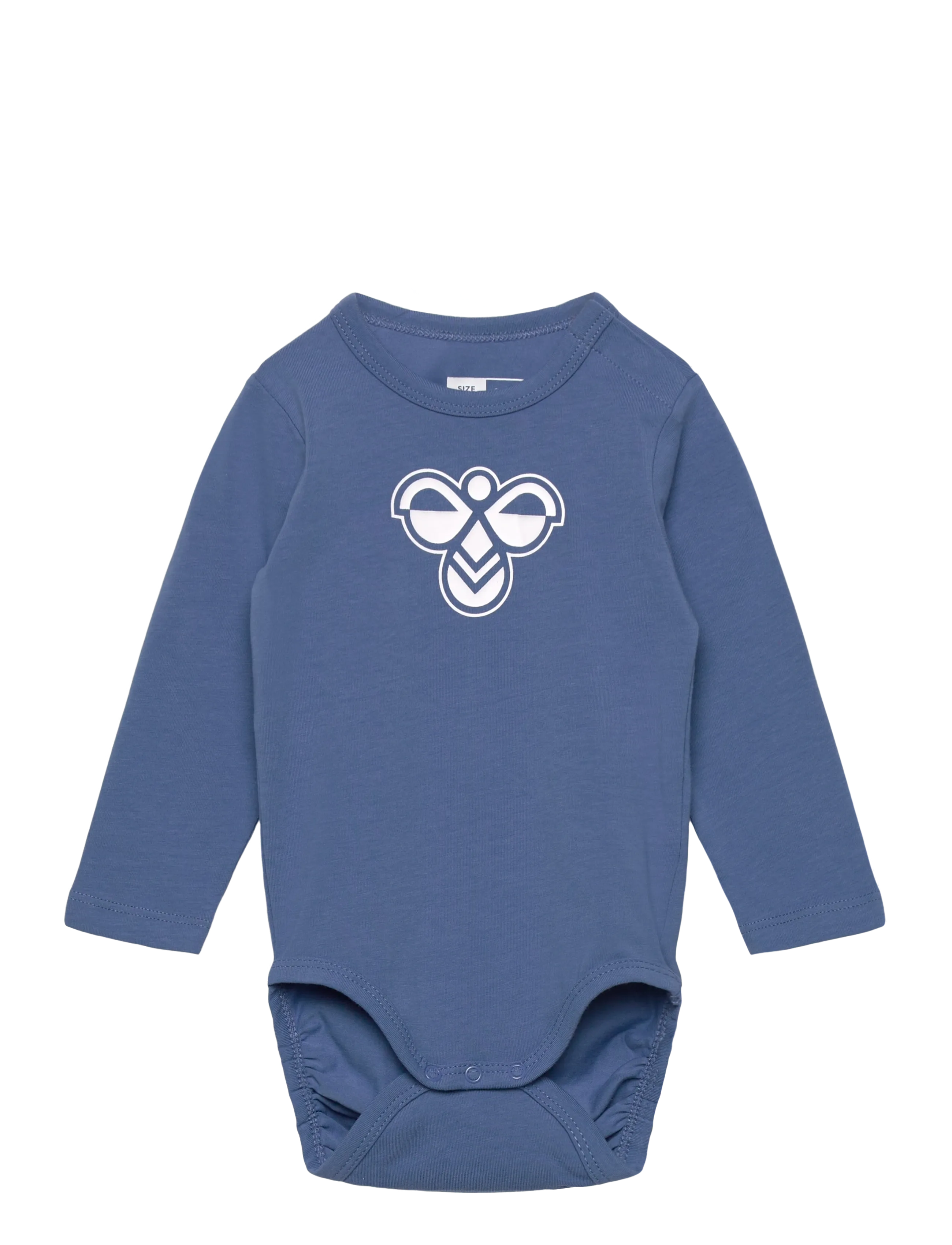 Hummel Hmlmini Logo Body L/S, 80, Bodys, Blau - Long-sleeved, Kinder