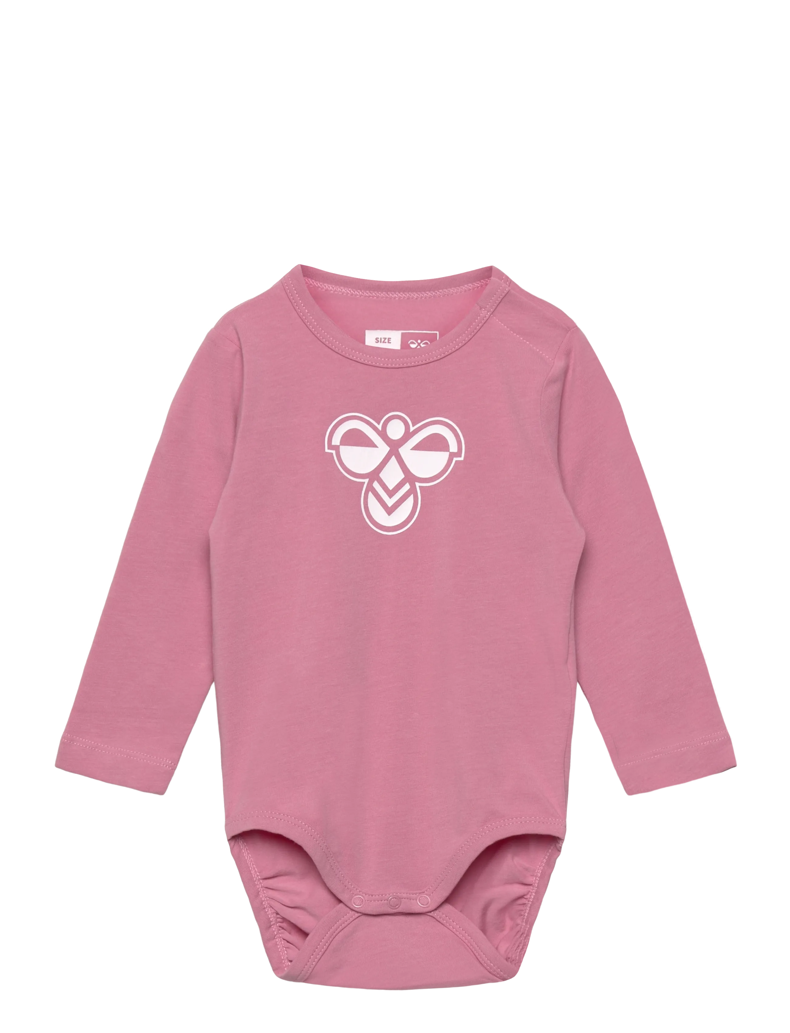 Hummel Hmlmini Logo Body L/S, 56, Bodys, Rosa - Long-sleeved, Kinder