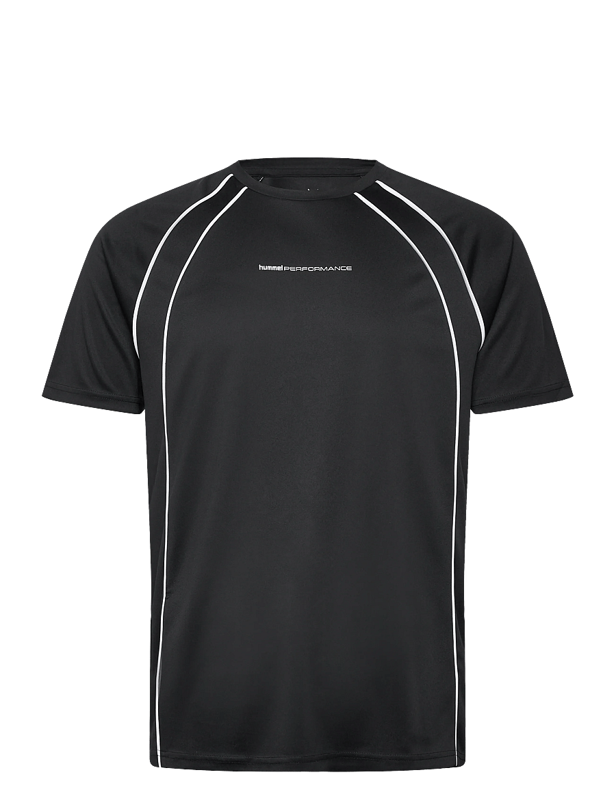Hummel - hmlPULSE TRAINING PRINT T-SHIRT SS - t-särgid - black - 0