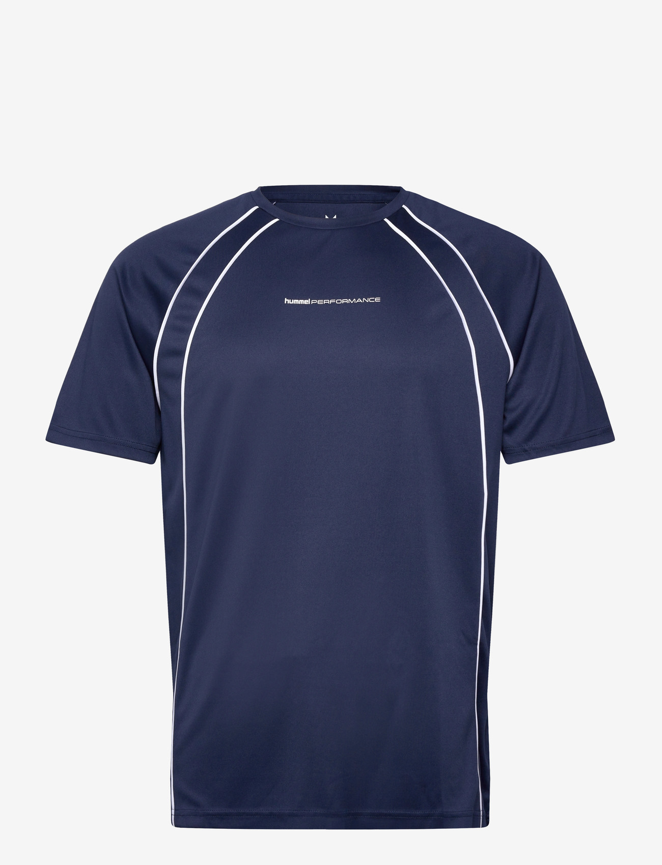 Hummel - hmlPULSE TRAINING PRINT T-SHIRT SS - t-shirts - dress blues - 0