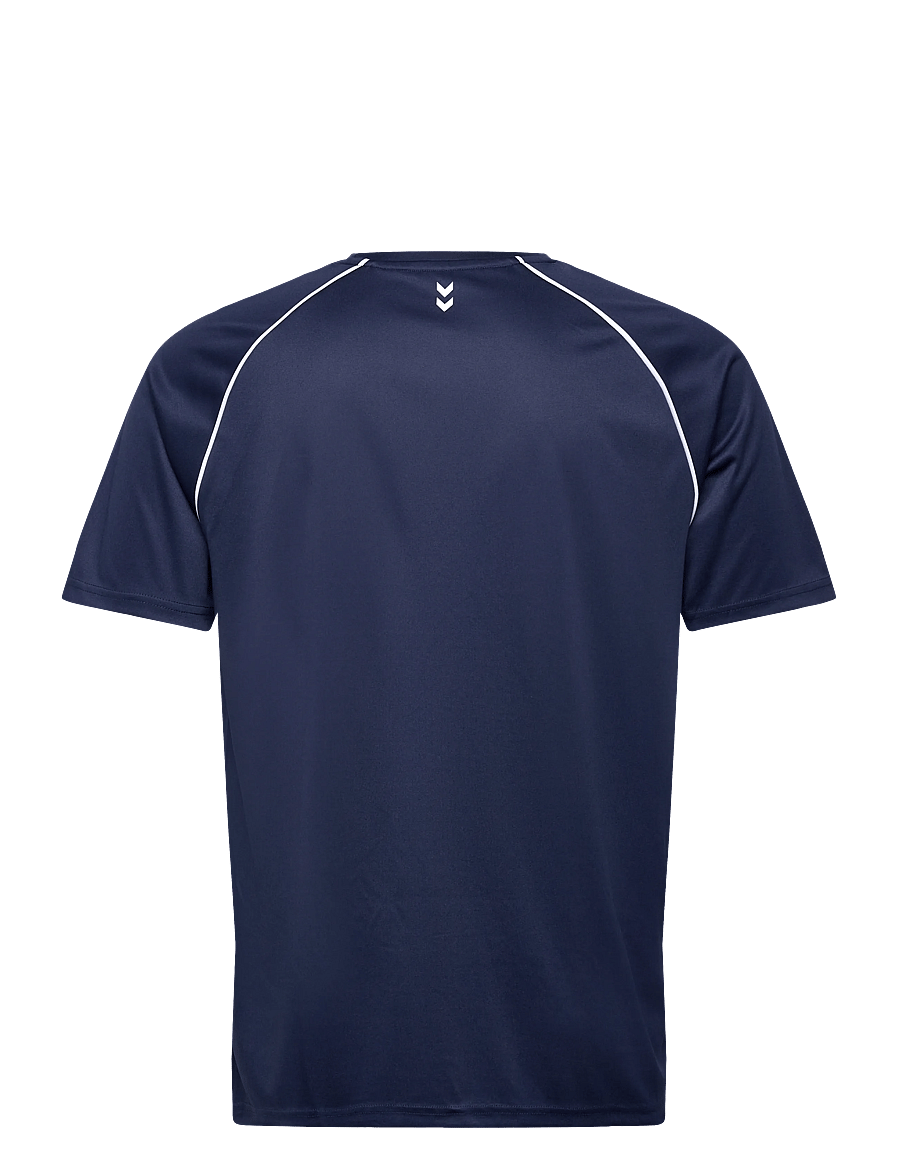 Hummel - hmlPULSE TRAINING PRINT T-SHIRT SS - t-shirts - dress blues - 1