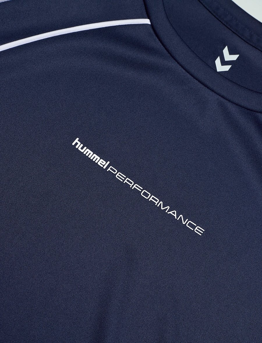 Hummel - hmlPULSE TRAINING PRINT T-SHIRT SS - t-shirts - dress blues - 2