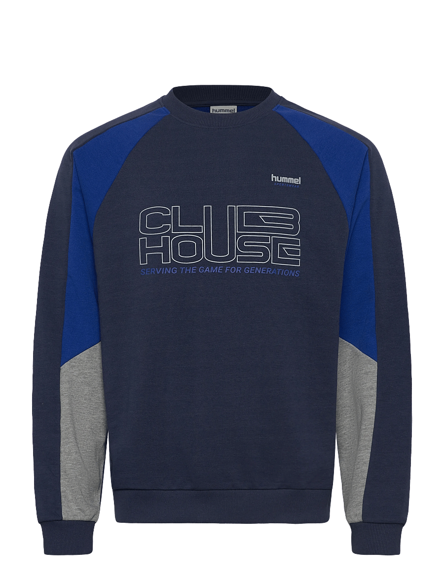 Hummel - hmlOVERSIZED ICONIC CREW CH - oberteile - dress blues - 0
