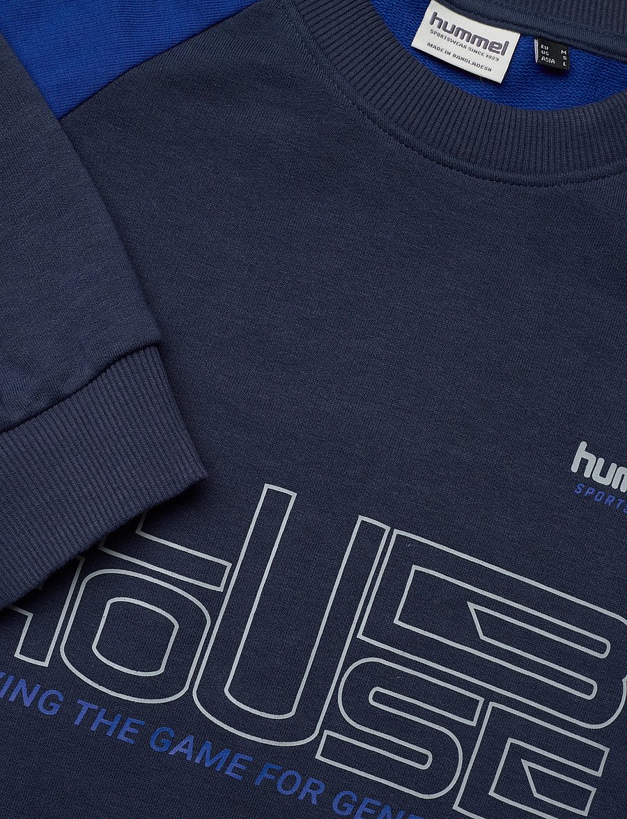 Hummel - hmlOVERSIZED ICONIC CREW CH - oberteile - dress blues - 2
