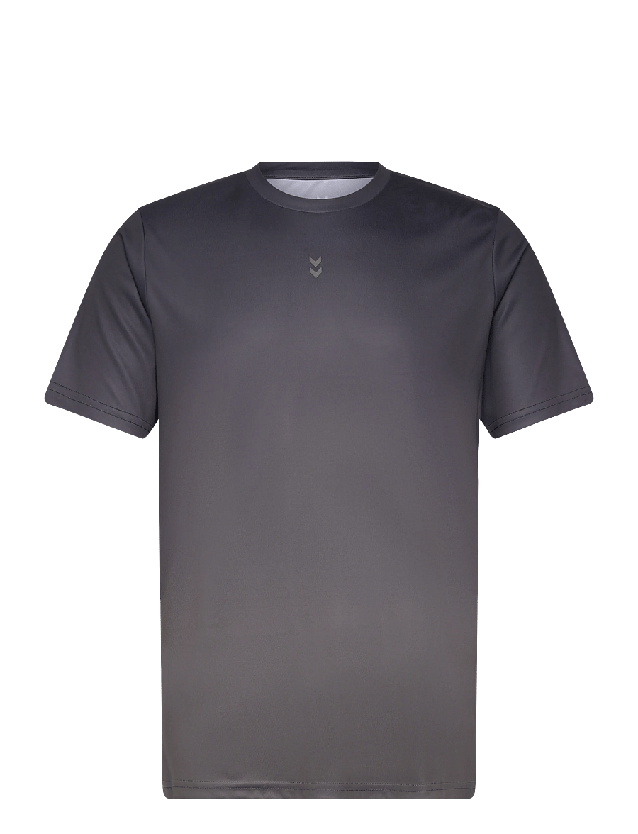 Hummel - hmlPULSE GRADIENT T-SHIRT S/S - t-shirts - charcoal grey - 0