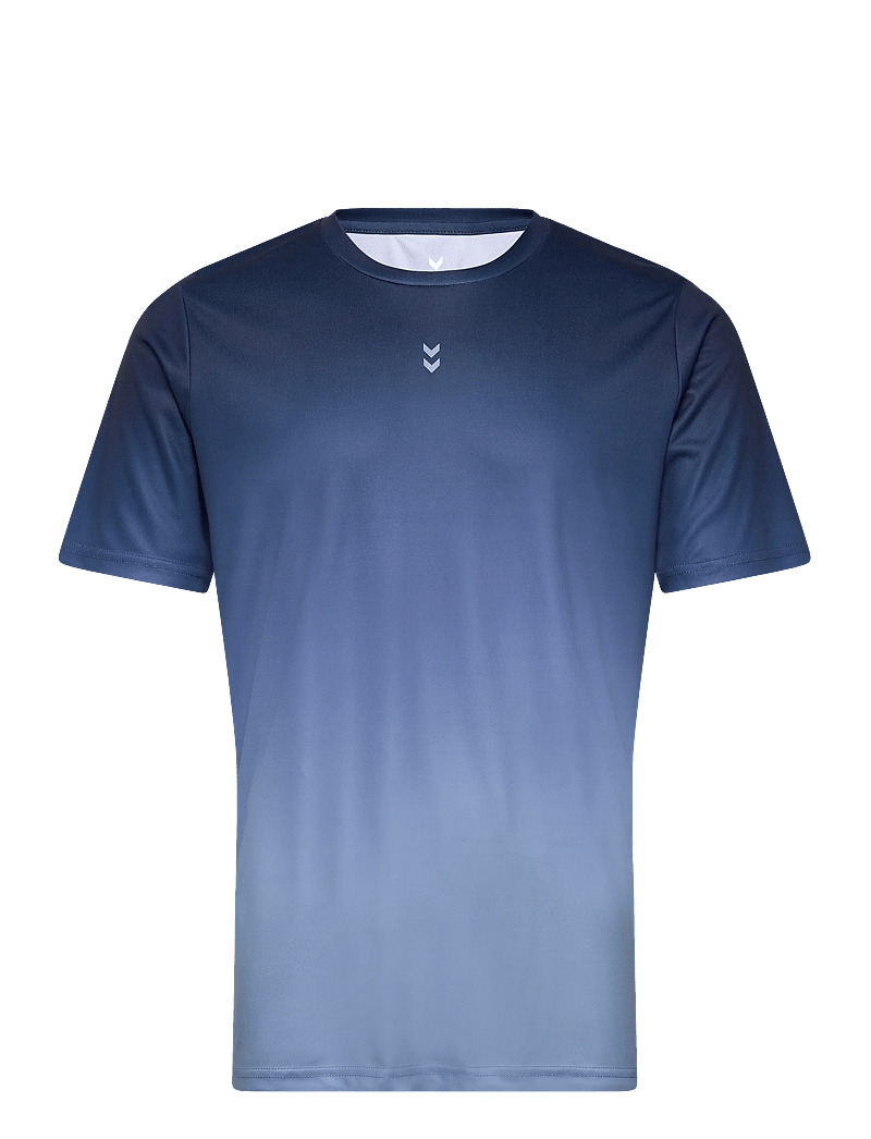 Hummel - hmlPULSE GRADIENT T-SHIRT S/S - t-shirts - dress blues - 0