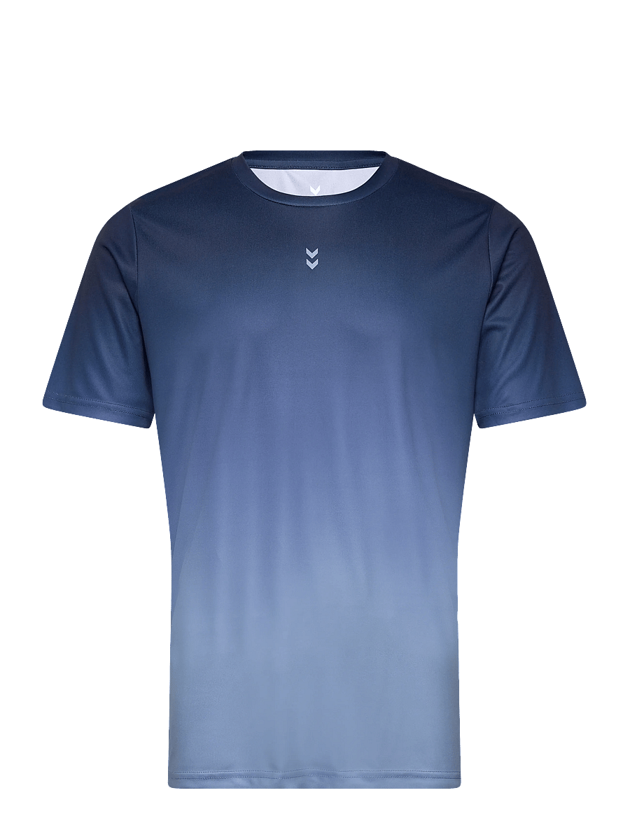 Hummel - hmlPULSE GRADIENT T-SHIRT S/S - t-shirts - dress blues - 0