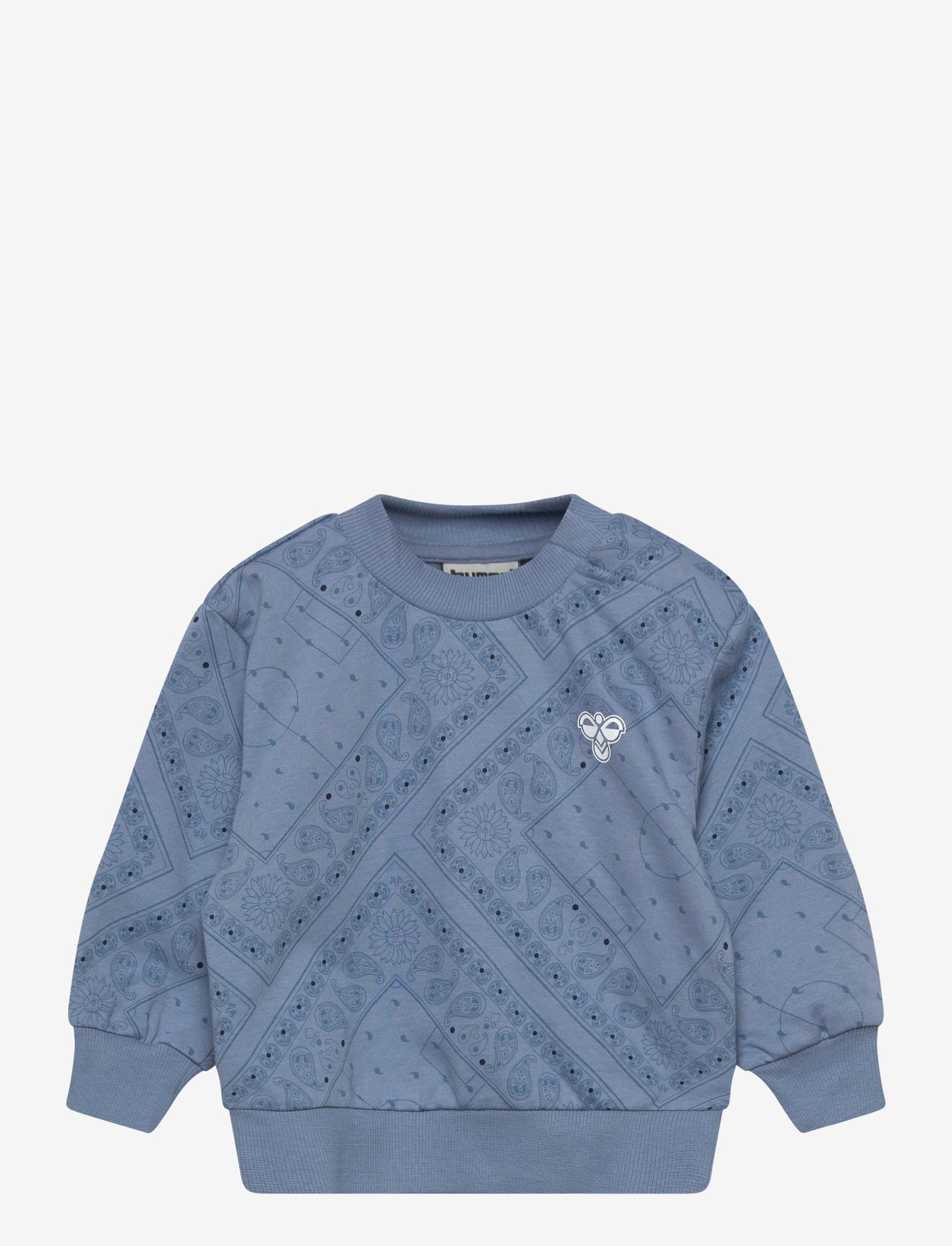 Hummel - hmlMINI LOOSE PAISLEY AOP SWEATSHIR - sweatshirts - faded denim - 0