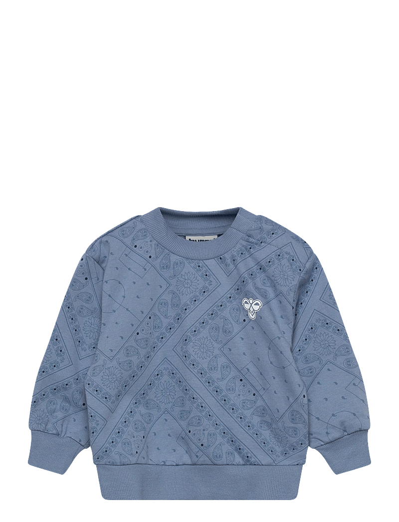 Hummel - hmlMINI LOOSE PAISLEY AOP SWEATSHIR - sweatshirts - faded denim - 0