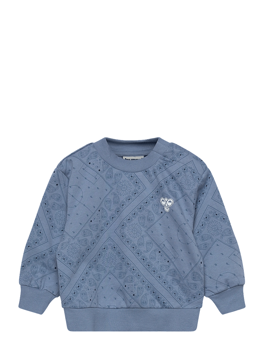 Hummel - hmlMINI LOOSE PAISLEY AOP SWEATSHIR - joggingpeysur - faded denim - 0