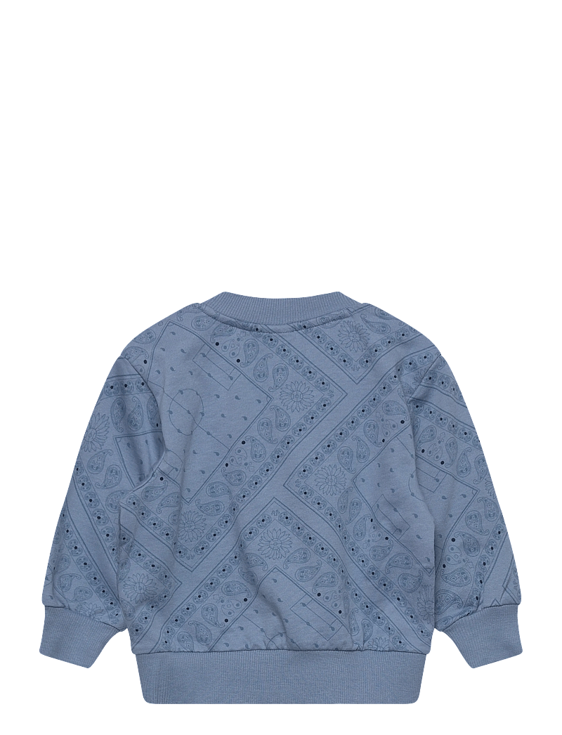 Hummel - hmlMINI LOOSE PAISLEY AOP SWEATSHIR - sweatshirts - faded denim - 1