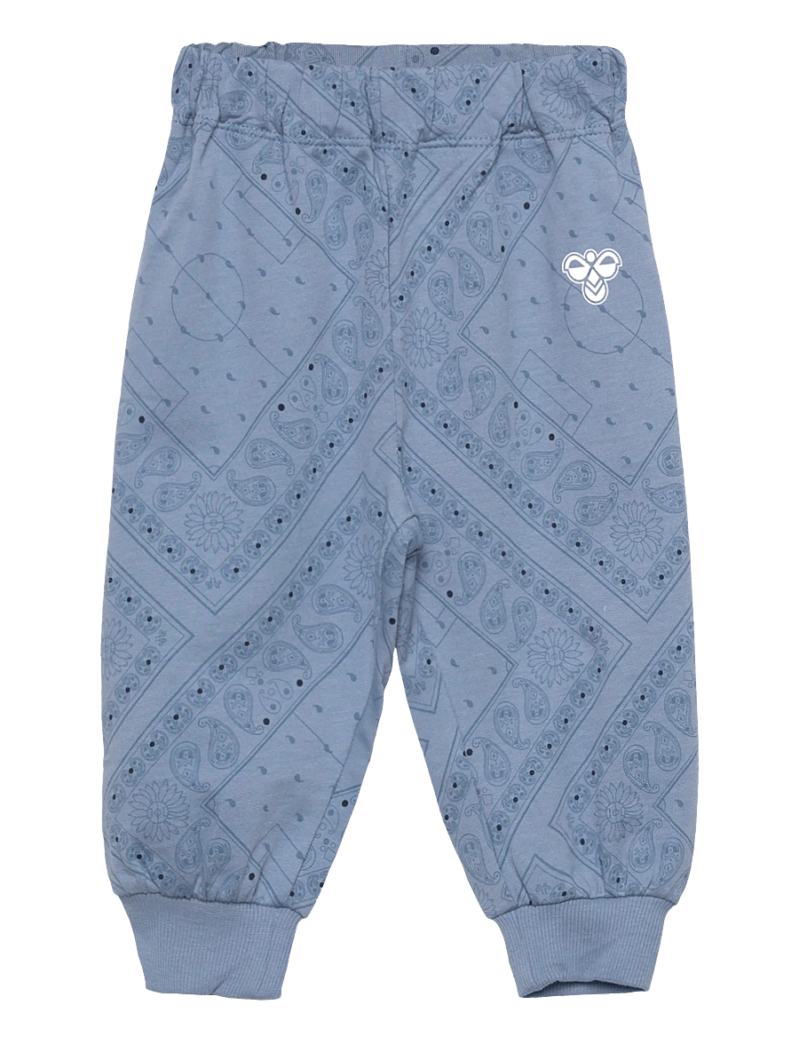 Hummel - hmlMINI LOOSE PAISLEY AOP PANTS - jogginghosen - faded denim - 0