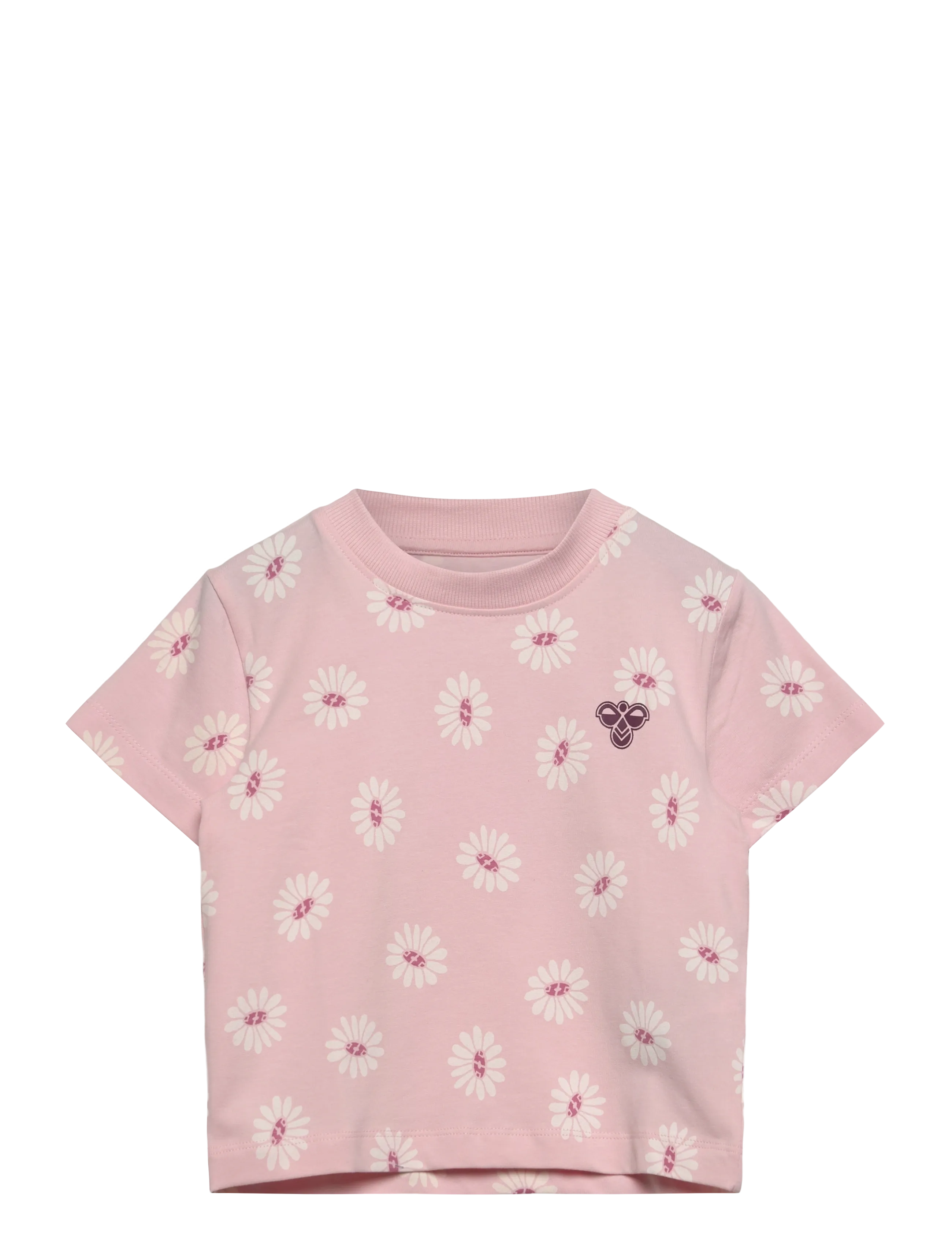 HUMMEL Hmlmini Loose Flower T-Shirt S/S Pink - 104 - Kinder