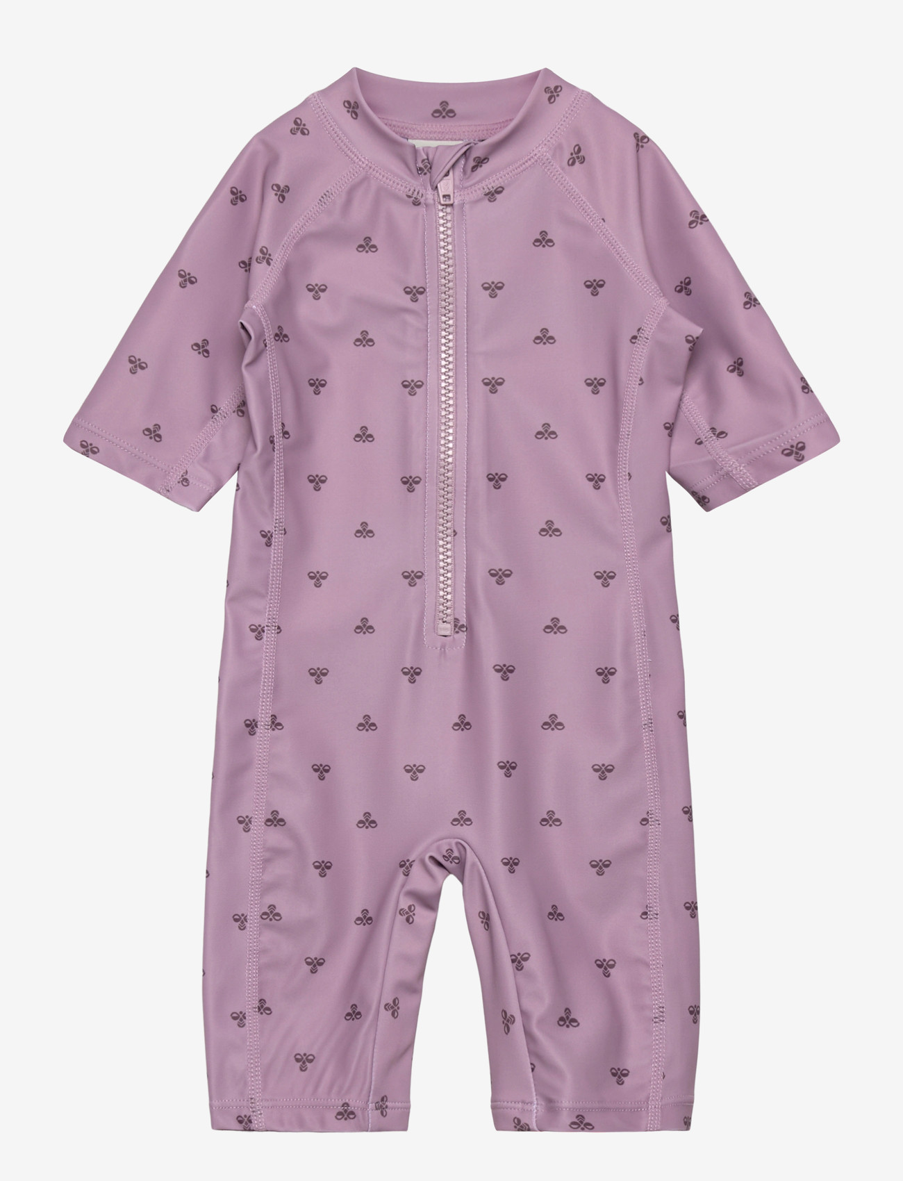 Hummel - hmlMINI BEE AOP SWIMSUIT 3/4 SL - badedragter - mauve shadow - 0