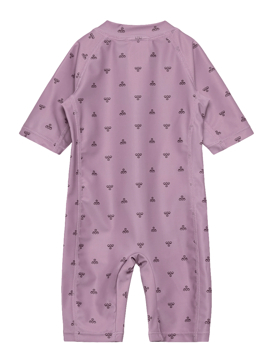 Hummel - hmlMINI BEE AOP SWIMSUIT 3/4 SL - swimsuits - mauve shadow - 1