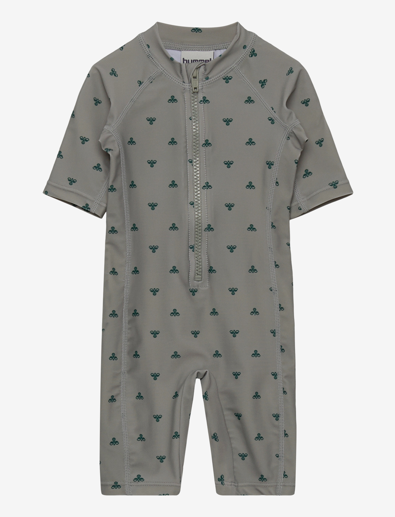 Hummel - hmlMINI BEE AOP SWIMSUIT 3/4 SL - baddräkter - shadow - 0