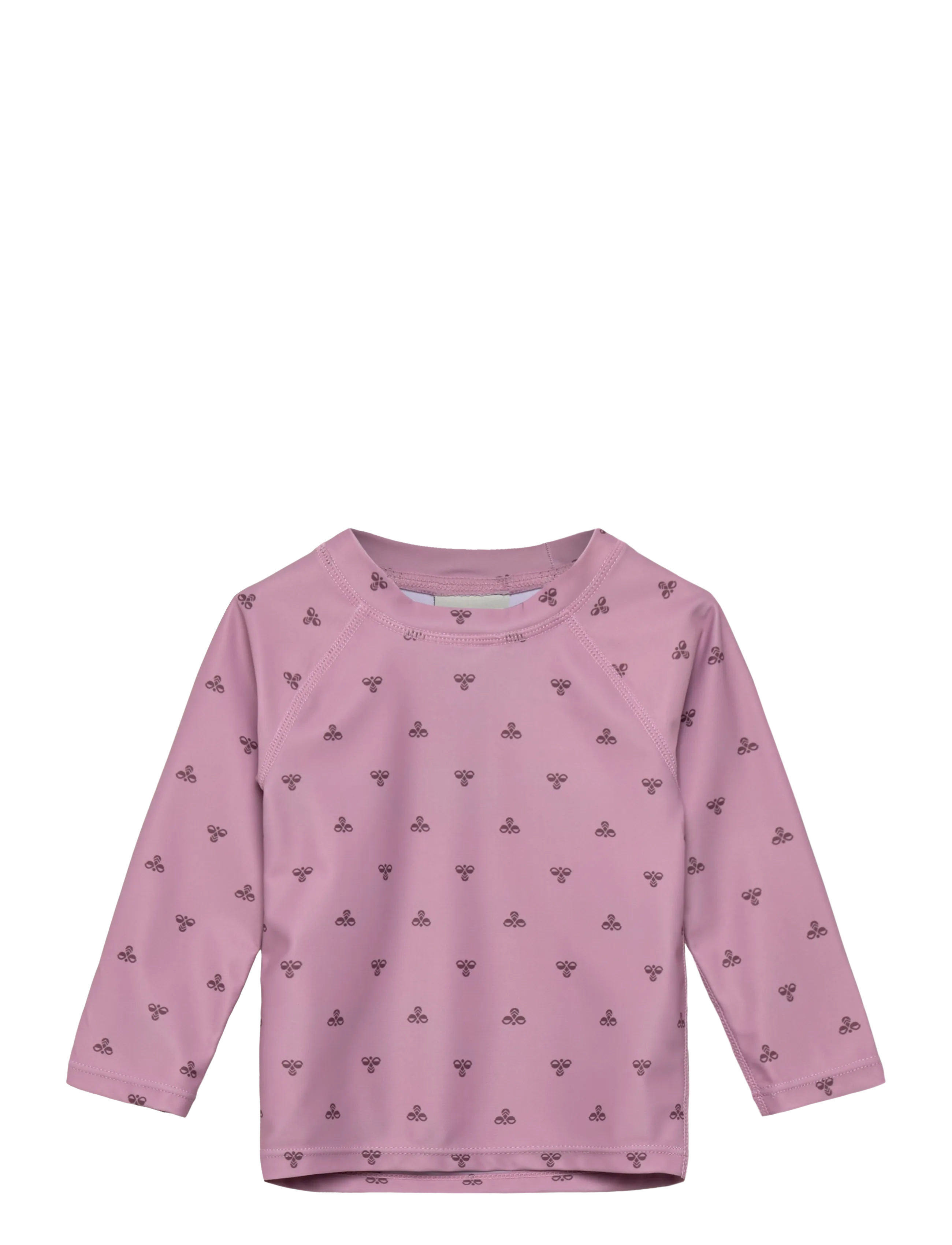 Hummel Hmlmini Bee Aop Swim T-Shirt L/S, Børn, Langærmet Badeshirt, Pink, Str: 92