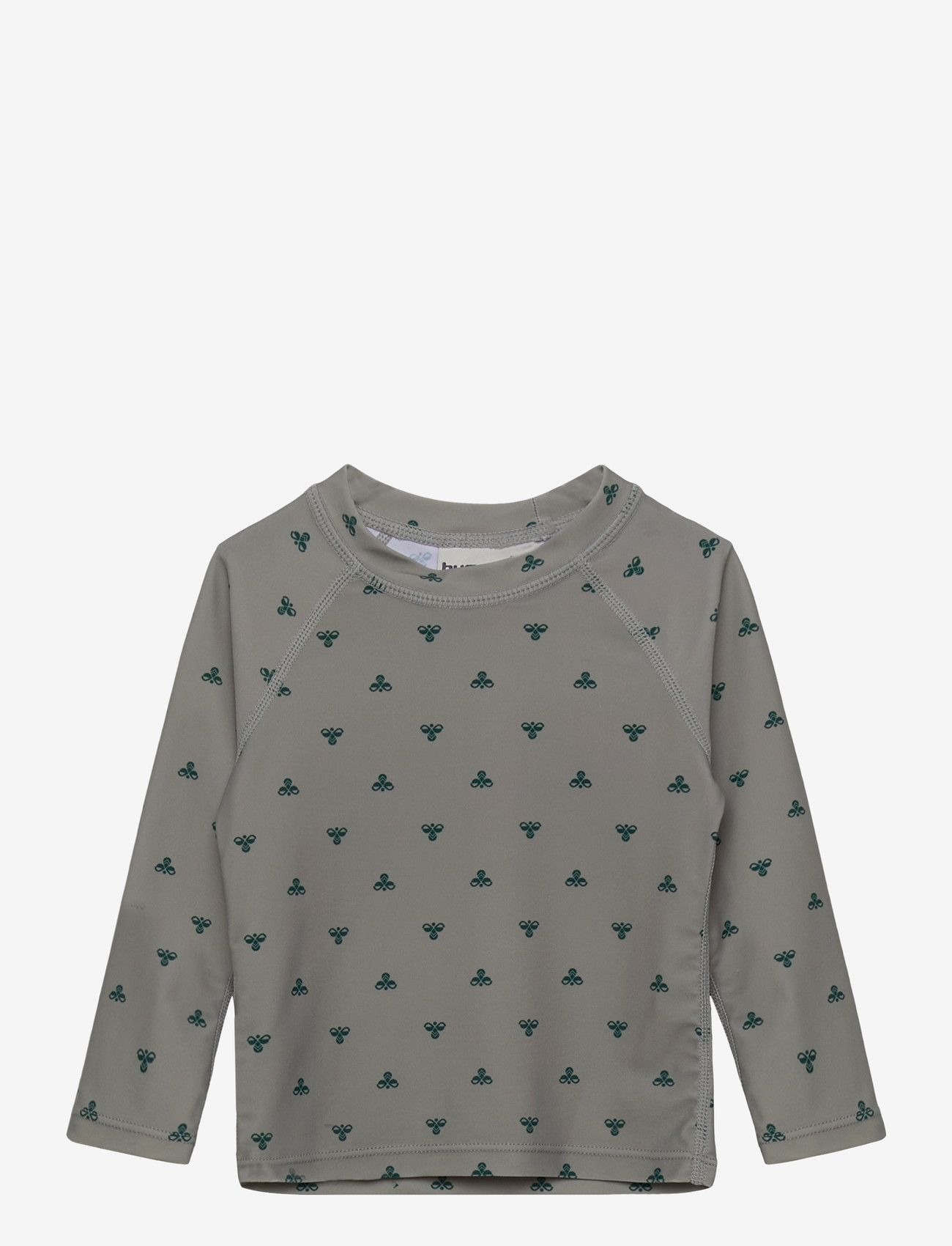 Hummel - hmlMINI BEE AOP SWIM T-SHIRT L/S - badeoverdele - shadow - 0