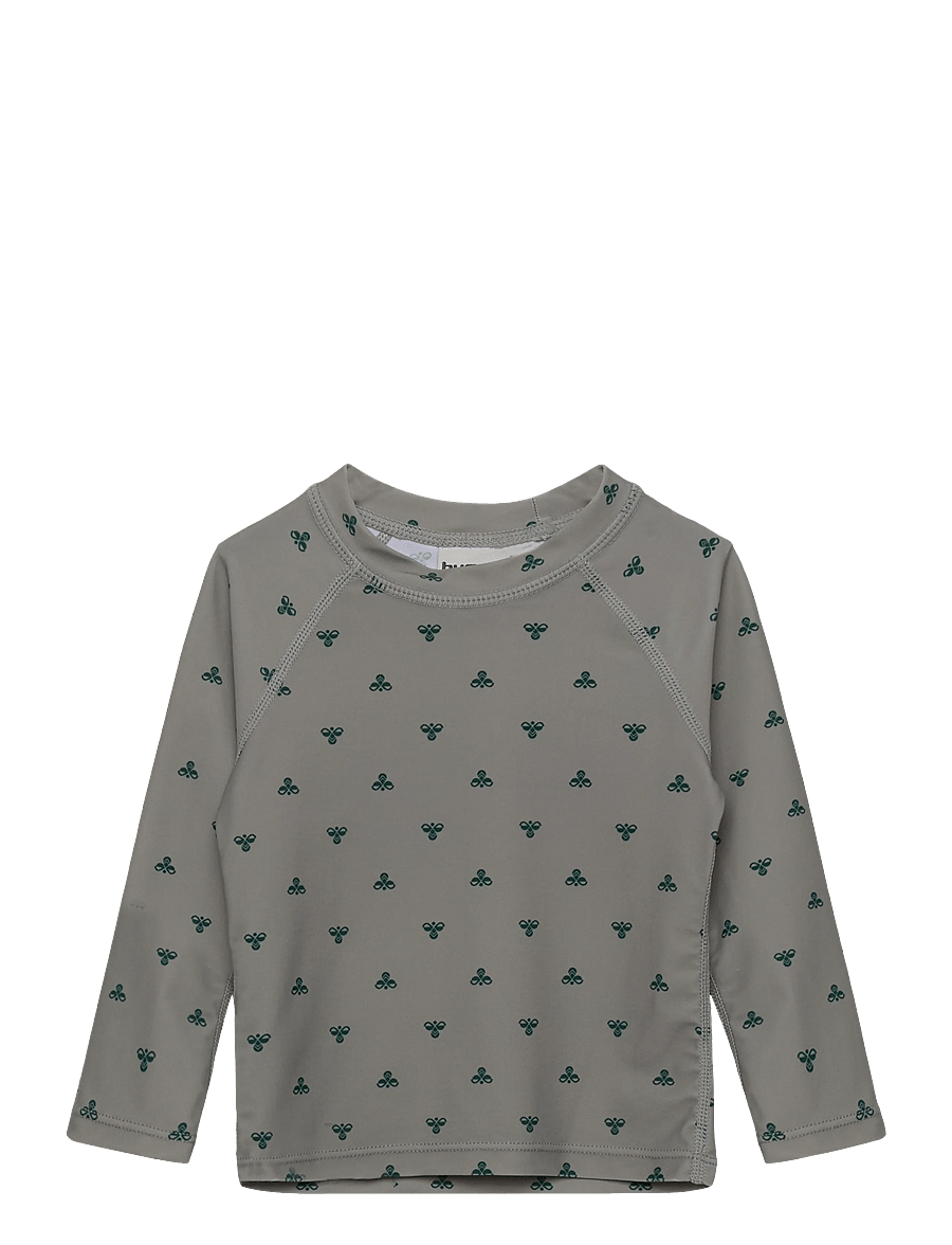 Hummel - hmlMINI BEE AOP SWIM T-SHIRT L/S - bade-oberteile - shadow - 0