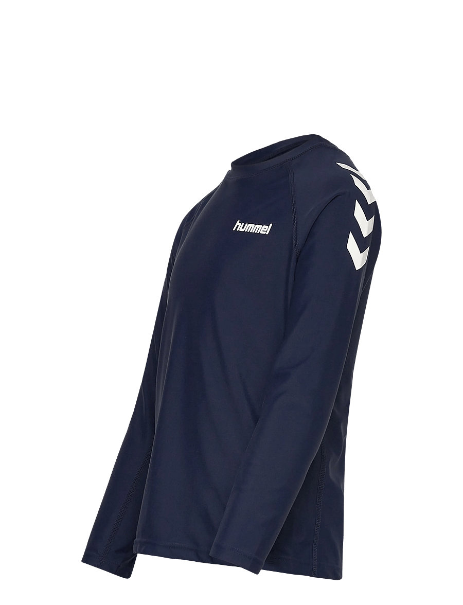 Hummel - hmlJR SWIM T-SHIRT L/S - bade-oberteile - dress blues - 2