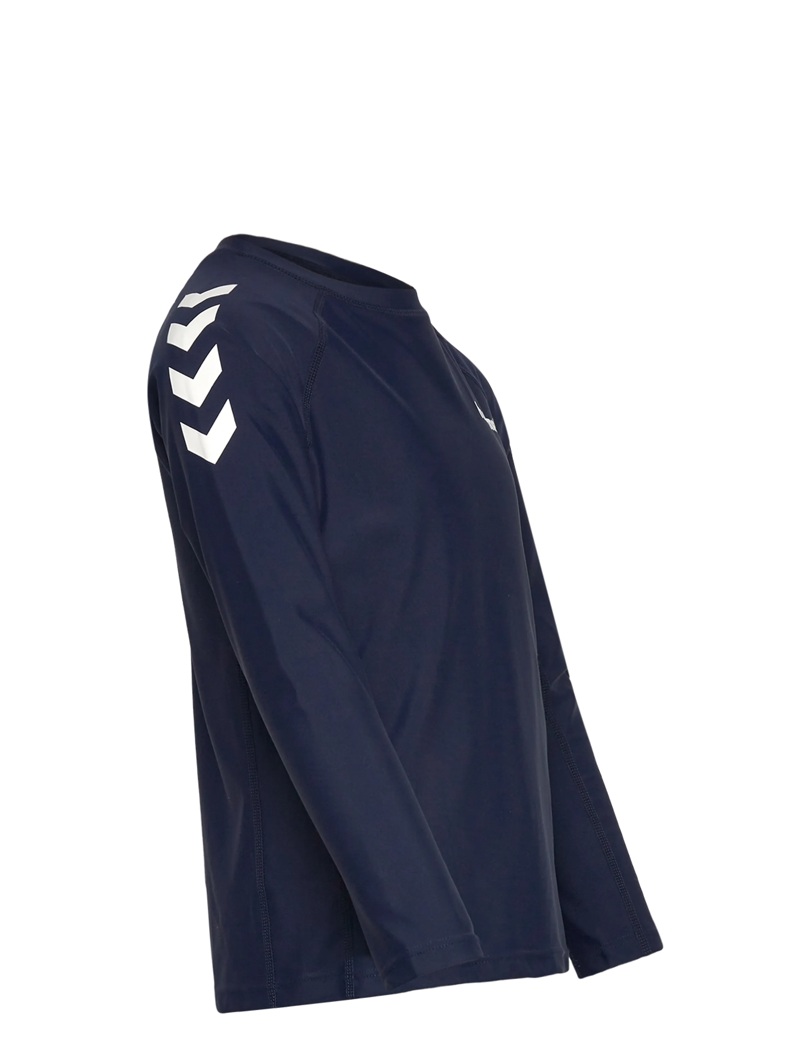 Hummel - hmlJR SWIM T-SHIRT L/S - badeoverdele - dress blues - 3