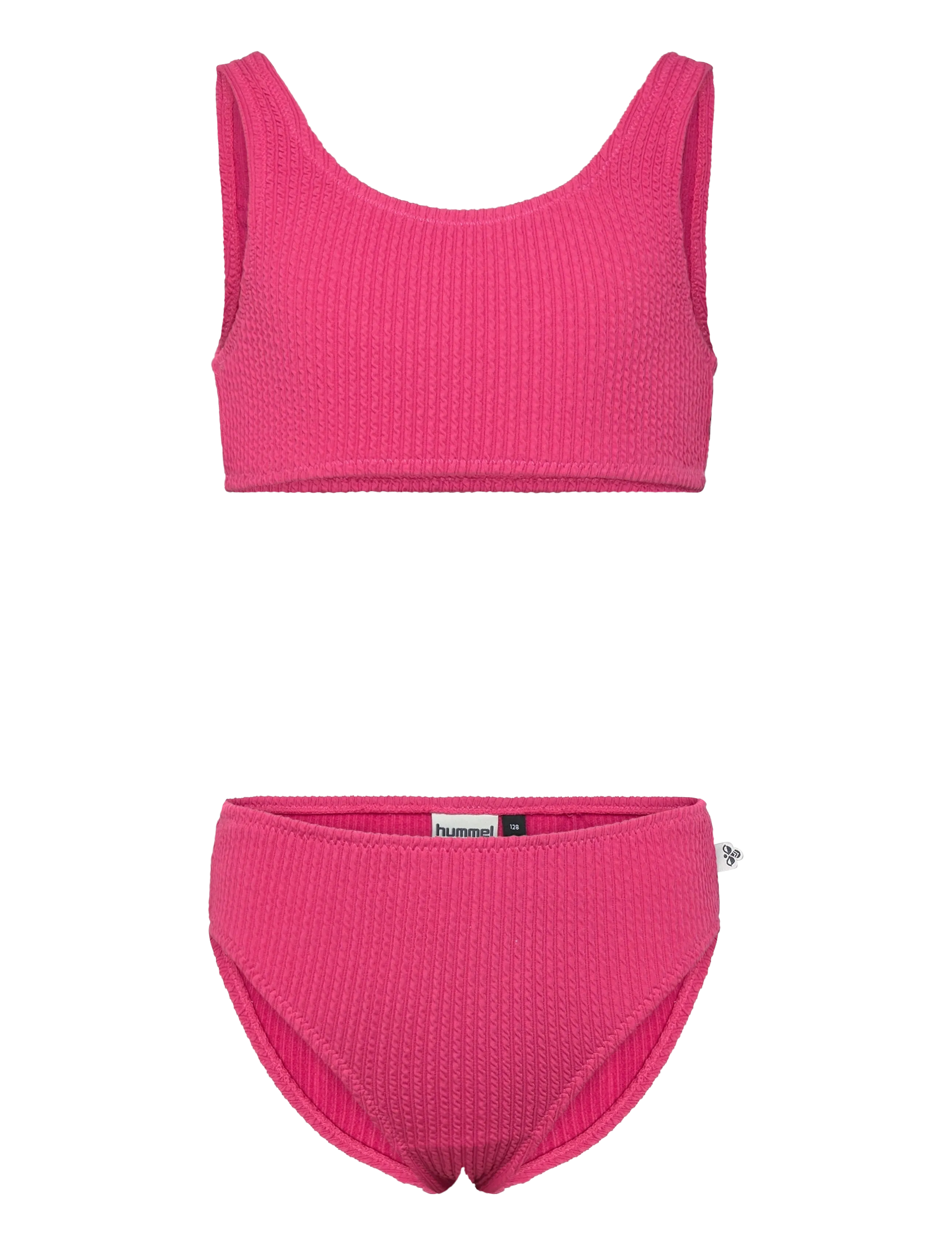 Hummel Hmljr Crinkle Bikini, 104, Sport, Rosa - Bikinis, Kinder