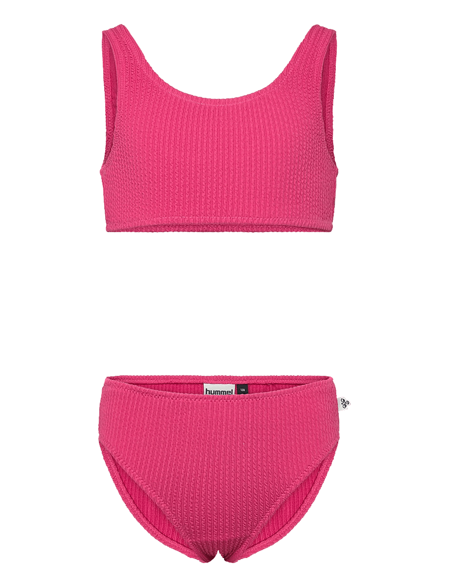 Hummel - hmlJR CRINKLE BIKINI - bikinier - pink flambe - 0