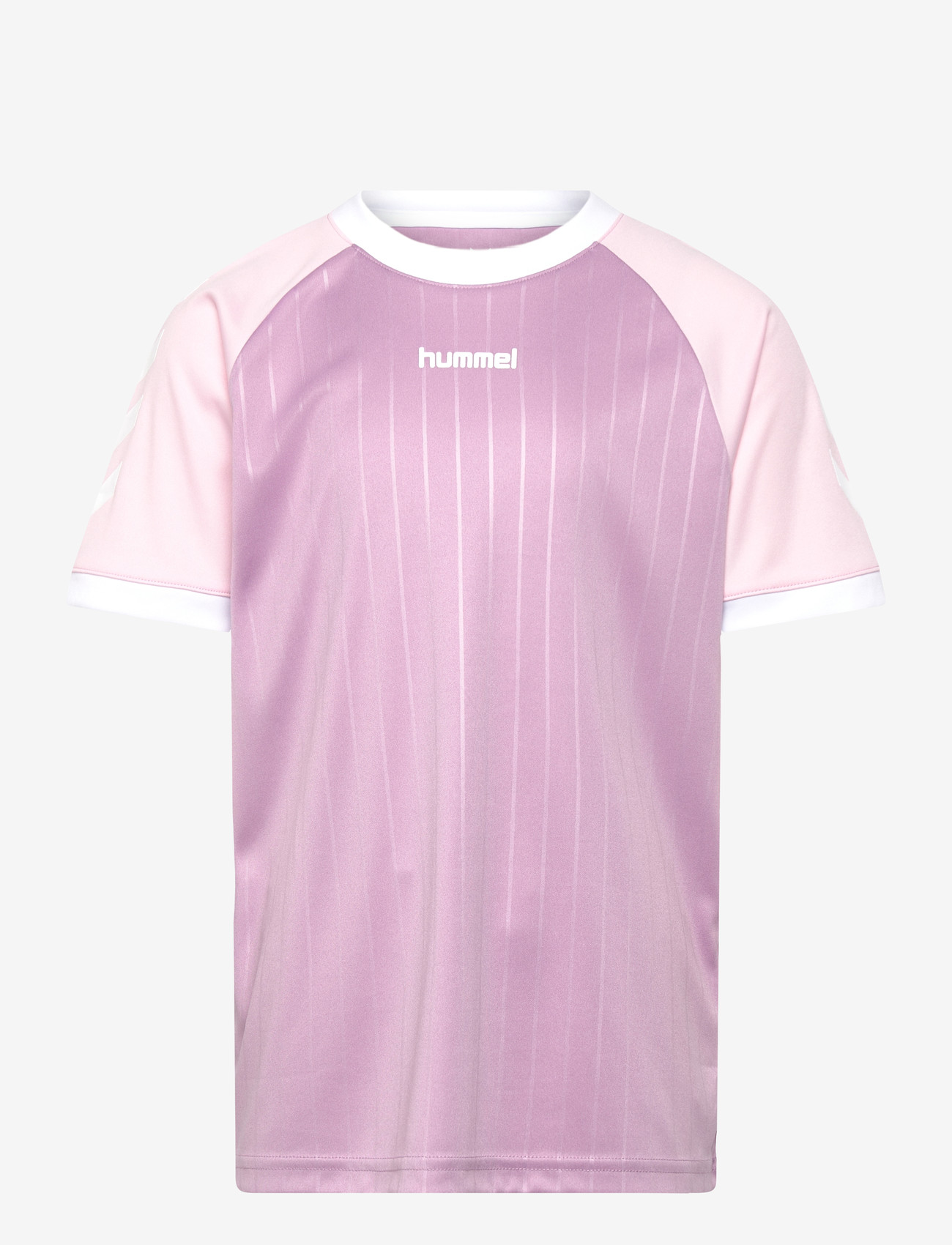 Hummel - hmlJR STRIPE T-SHIRT S/S - sportstoppe - lavender mist - 0