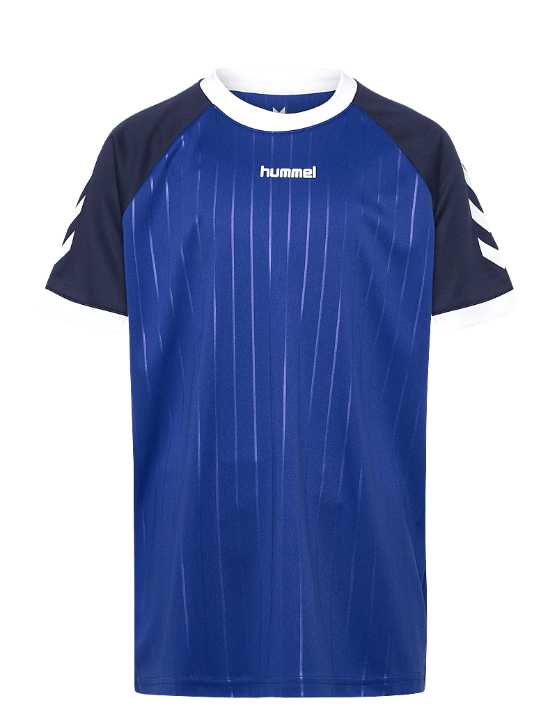 Hummel - hmlJR STRIPE T-SHIRT S/S - spordisärgid - surf the web - 0