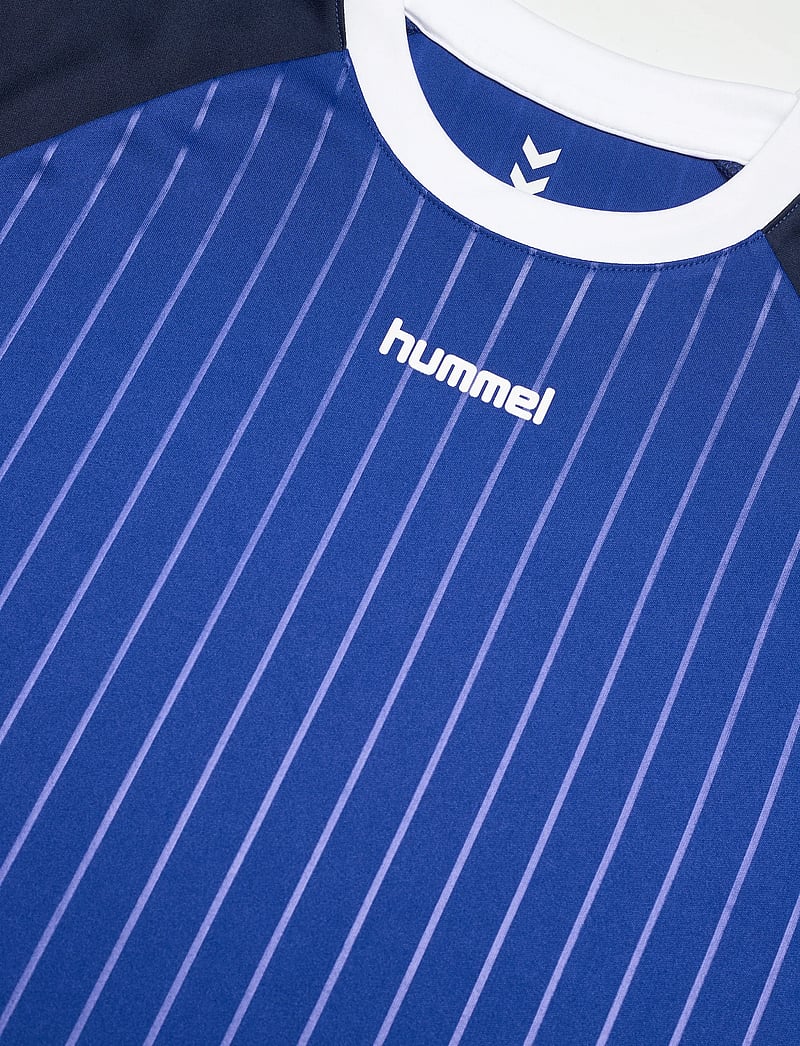 Hummel - hmlJR STRIPE T-SHIRT S/S - spordisärgid - surf the web - 2