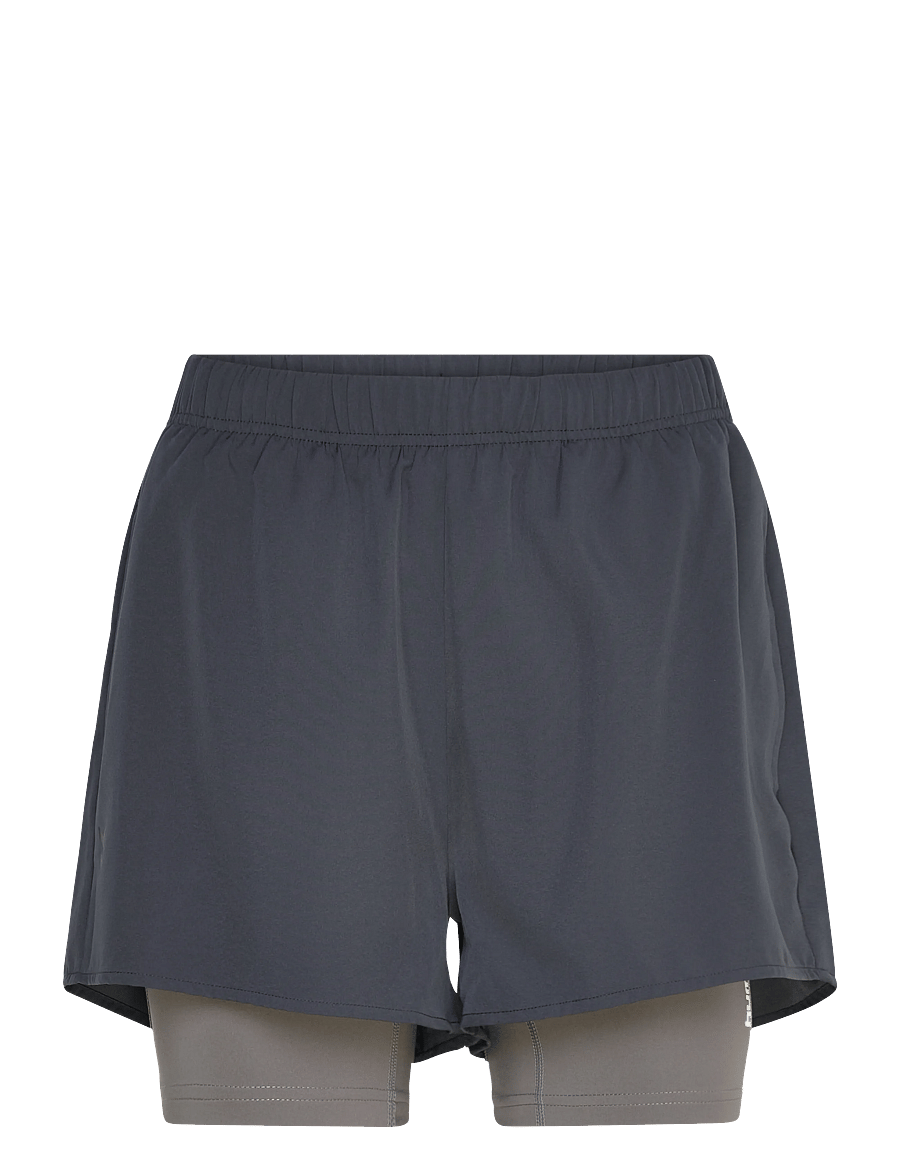 Hummel - hmlHIIT INTENSITY W 2 IN 1 SHORTS - lühikesed treeningpüksid - ebony - 0