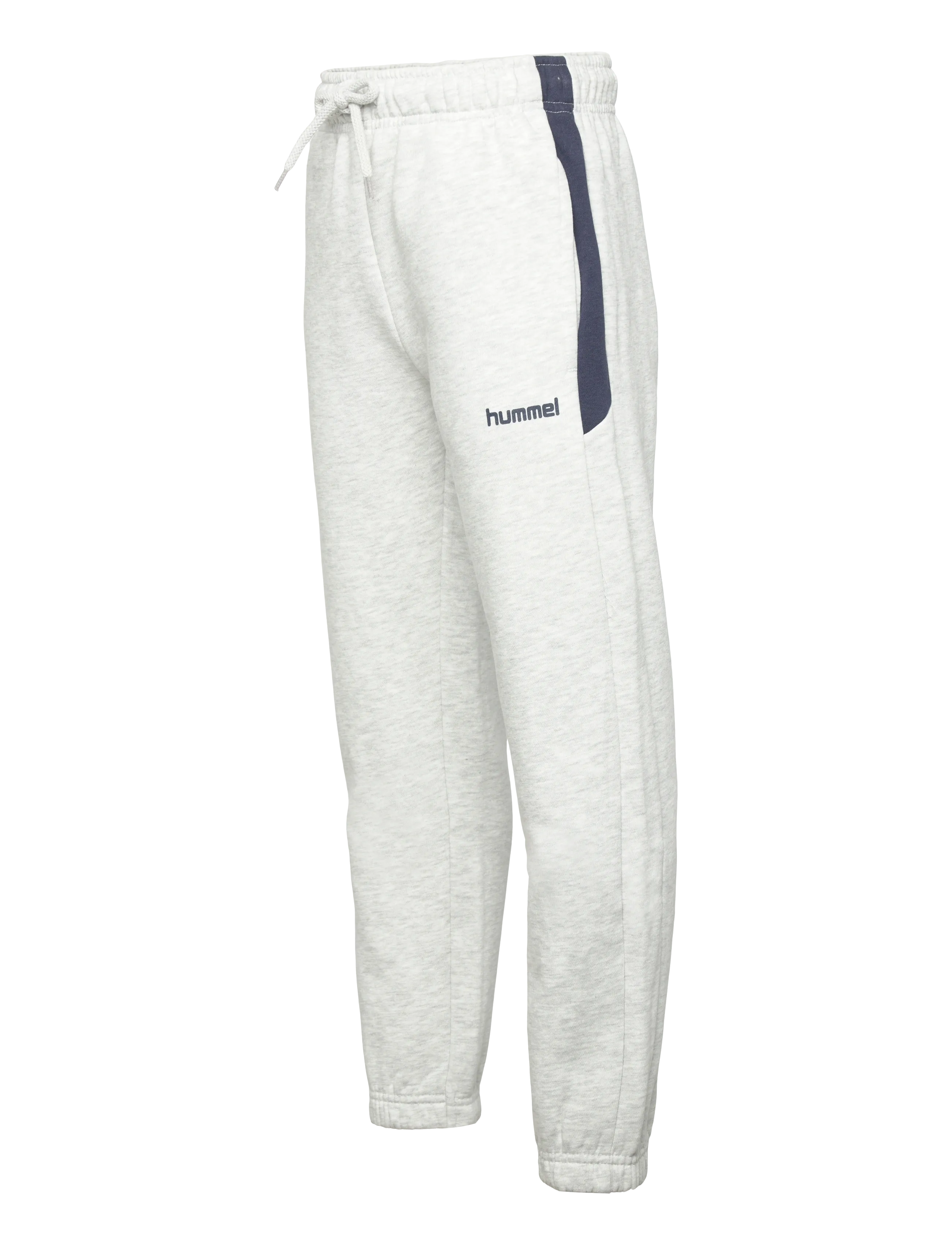 Hummel - hmlJR LOOSE BLOCKED SWEATPANT - jogginghosen - light grey melange - 2