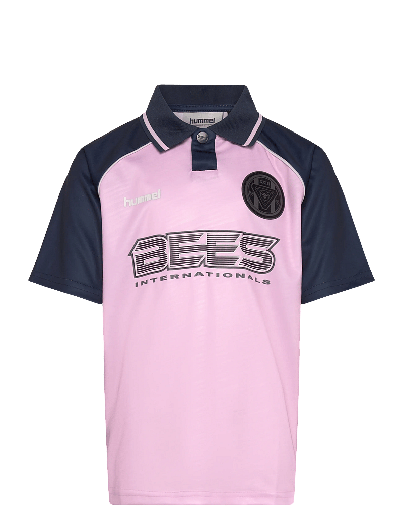 Hummel - hmlJR LOOSE TIGER SOCCER JERSEY S/S - sportoberteile - roseate spoonbill - 0