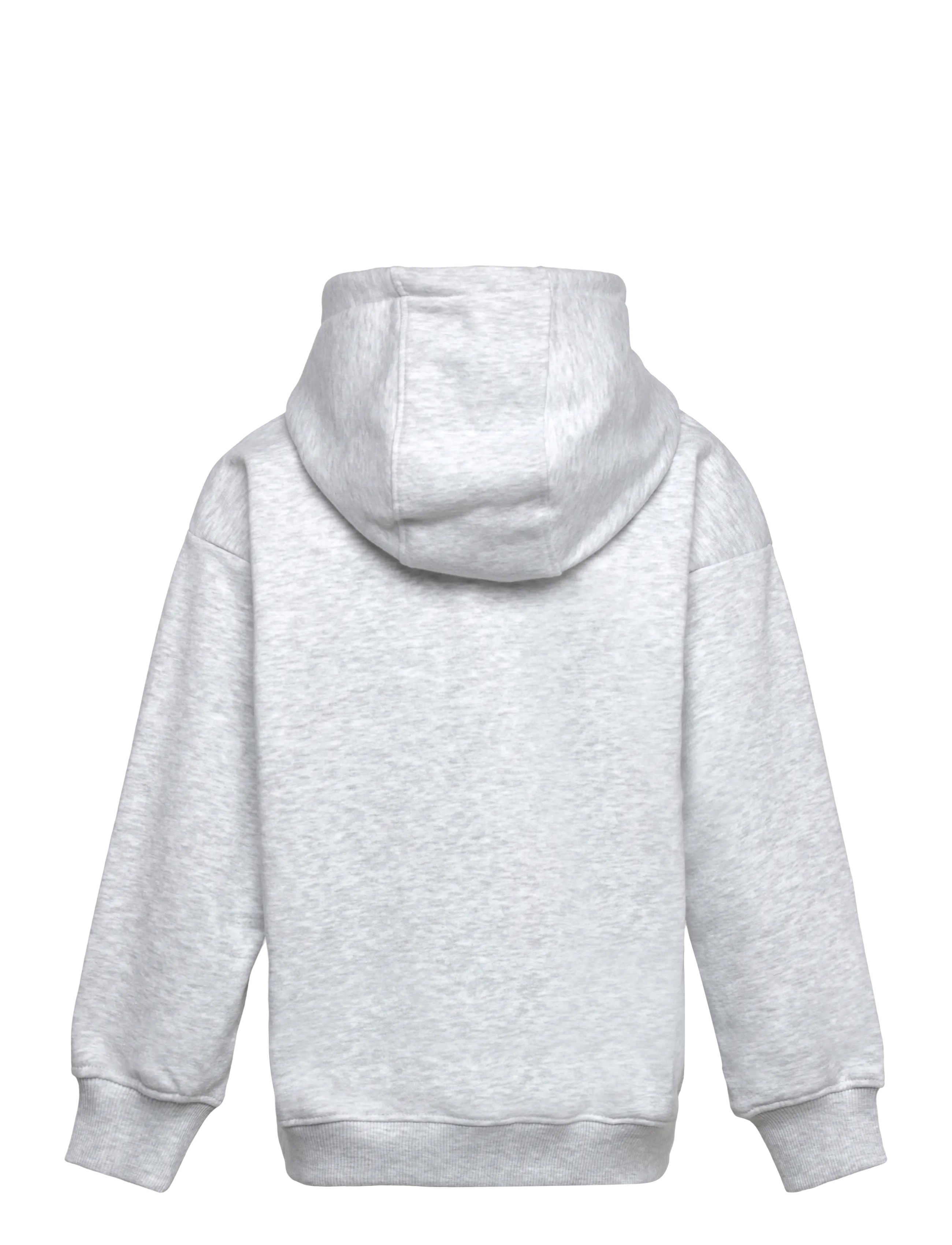 Hummel - hmlJR BOXY HOODIE LOGO - hættetrøjer - light grey melange - 1