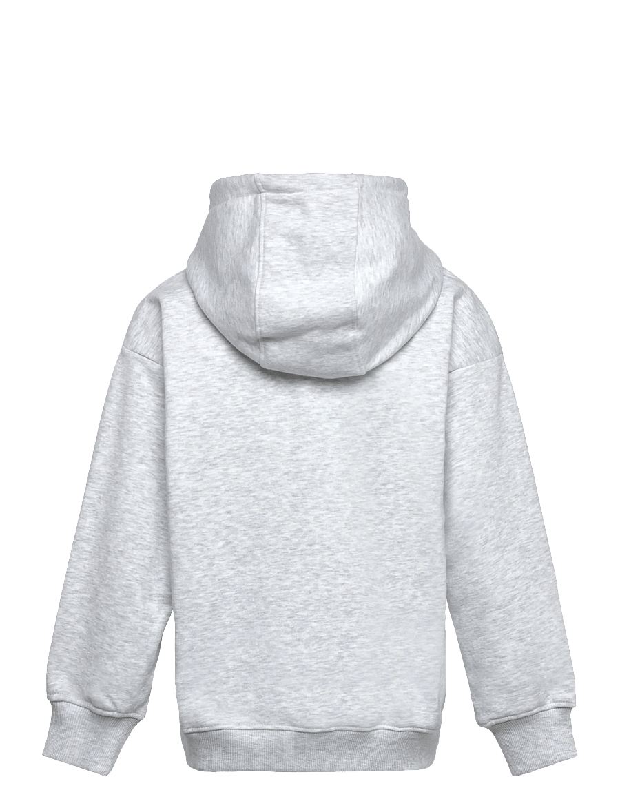 Hummel - hmlJR BOXY HOODIE LOGO - kapuutsiga dressipluusid - light grey melange - 1