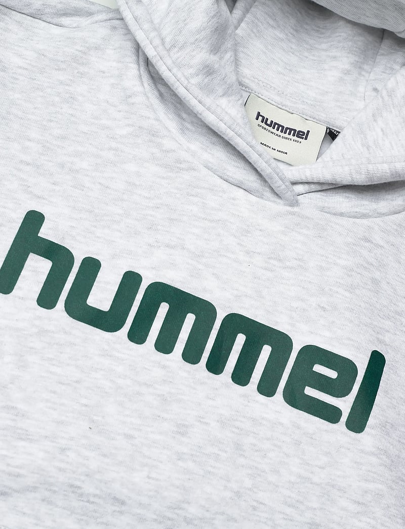Hummel - hmlJR BOXY HOODIE LOGO - kapuzenpullover - light grey melange - 2