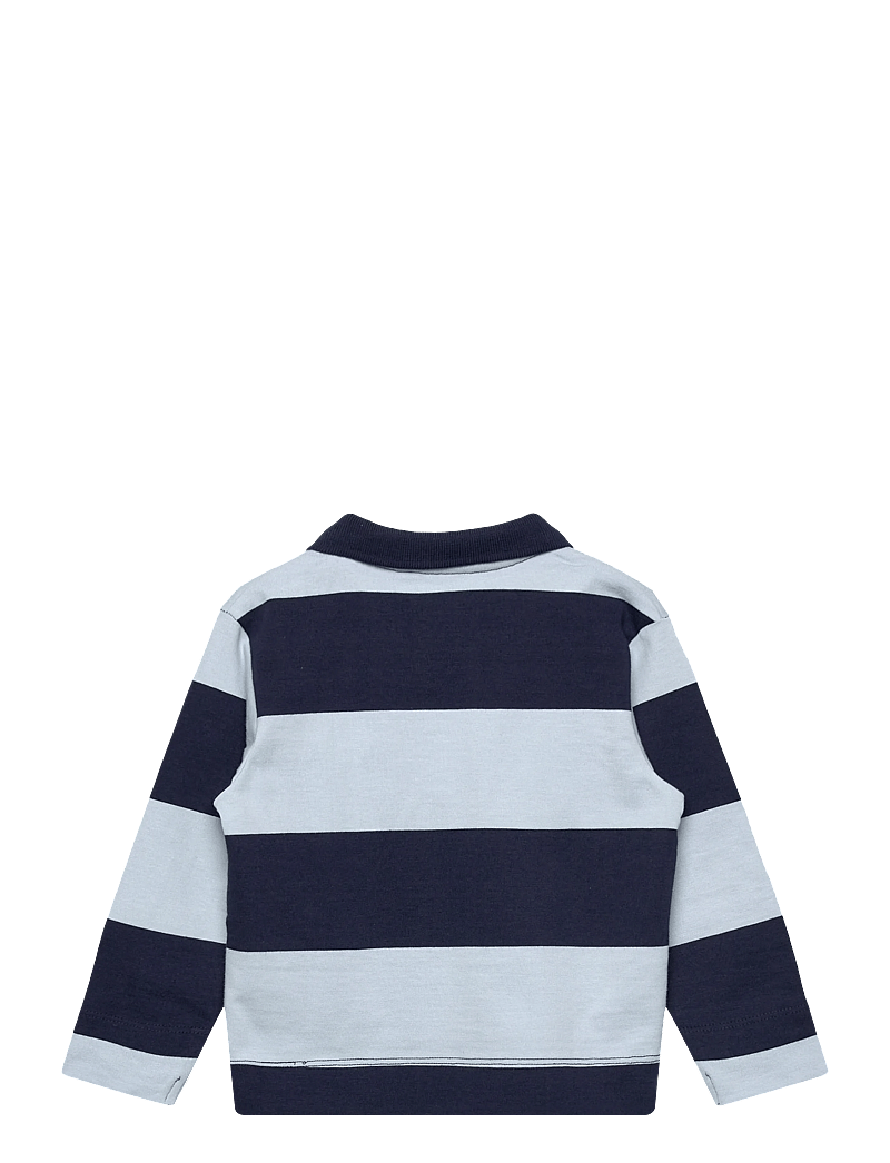 Hummel - hmlMINI LOOSE STRIPE POLO SHIRT - langærmede poloer - dress blues - 1