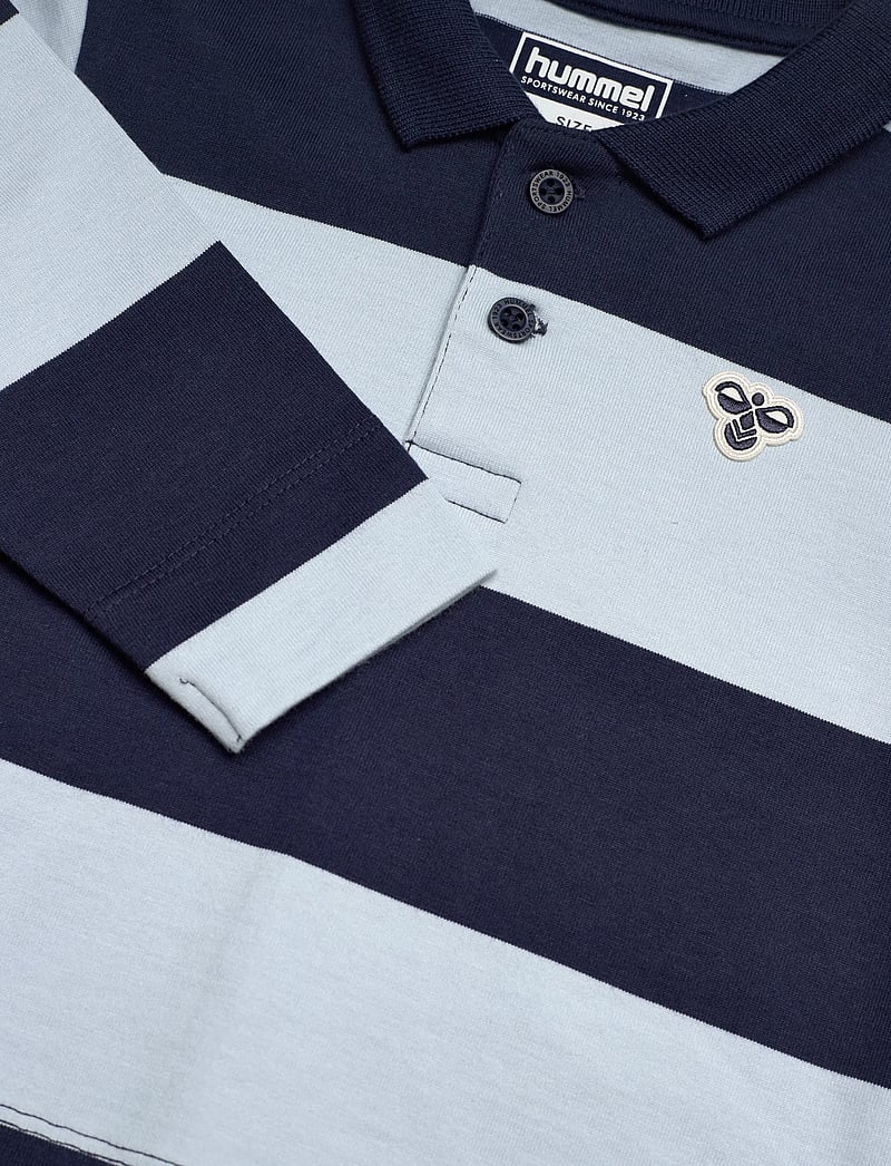 Hummel - hmlMINI LOOSE STRIPE POLO SHIRT - langærmede poloer - dress blues - 2